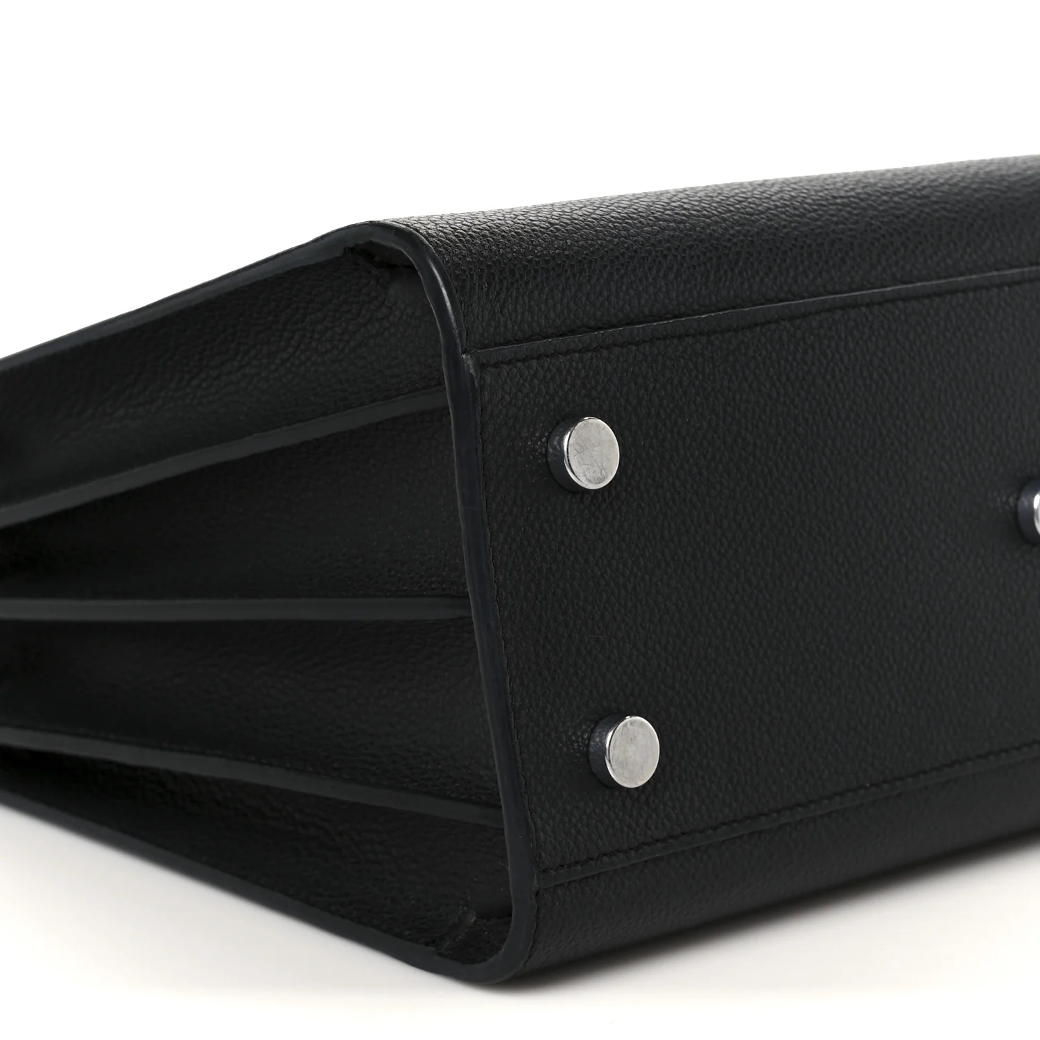 Grained Calfskin Baby Sac De Jour Black - Image 12