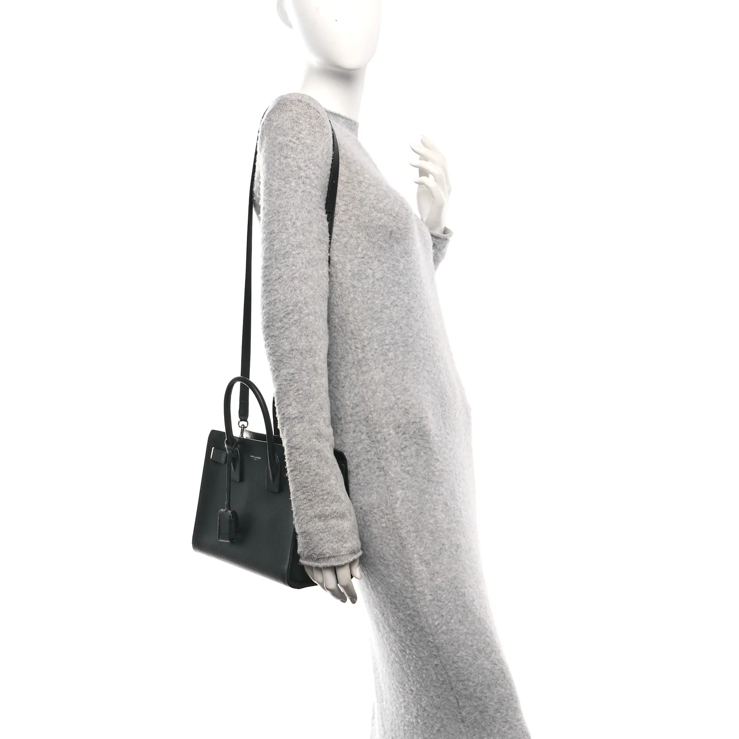 Grained Calfskin Baby Sac De Jour Black - Image 2