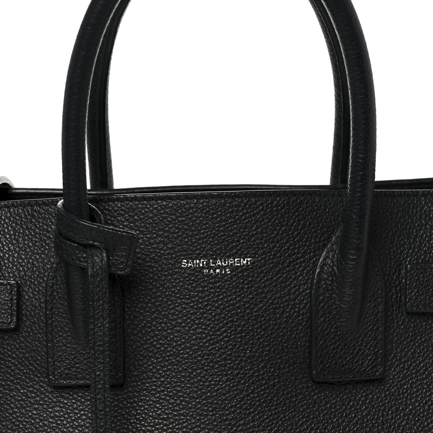 Grained Calfskin Baby Sac De Jour Black - Image 9