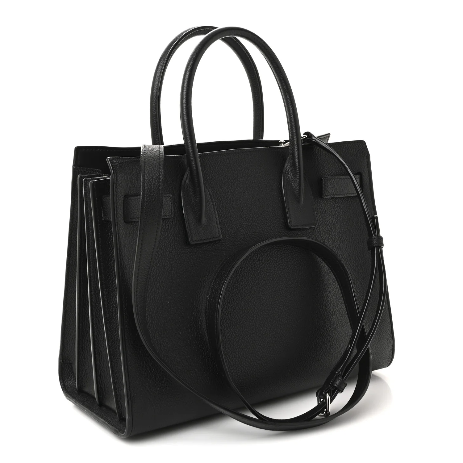 Grained Calfskin Baby Sac De Jour Black - Image 3
