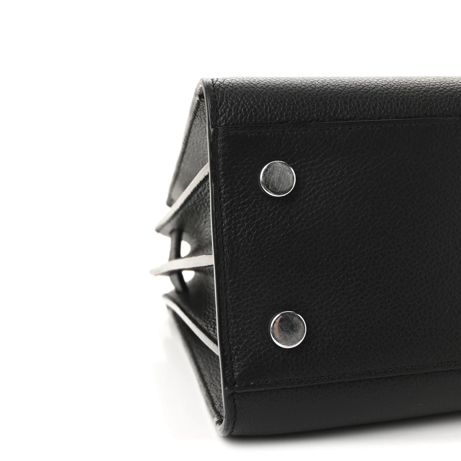Grained Calfskin Baby Sac De Jour Black - Image 8