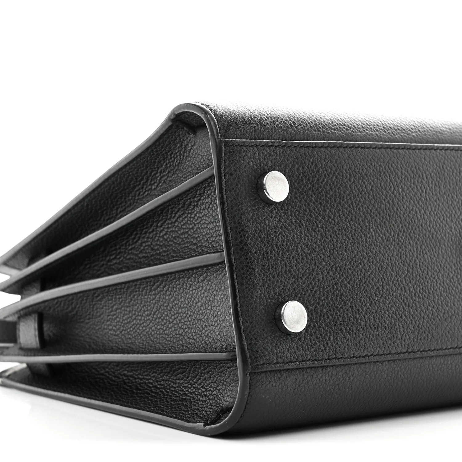 Grained Calfskin Baby Sac De Jour Black - Image 10