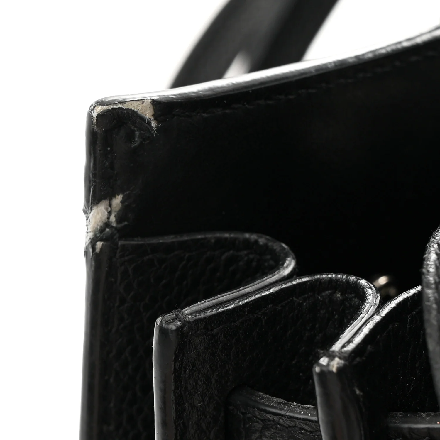Grained Calfskin Baby Sac De Jour Black - Image 12