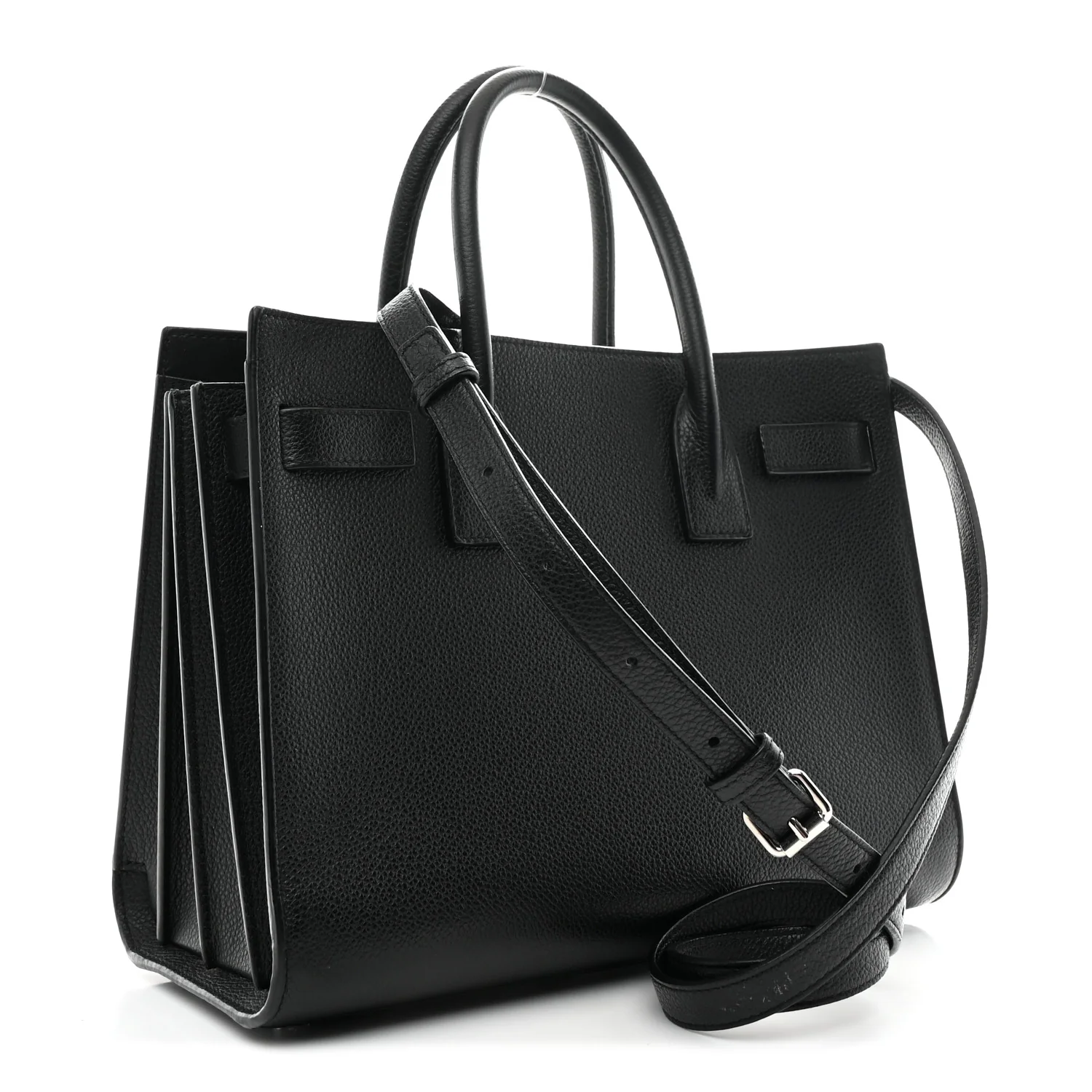 Grained Calfskin Baby Sac De Jour Black - Image 4