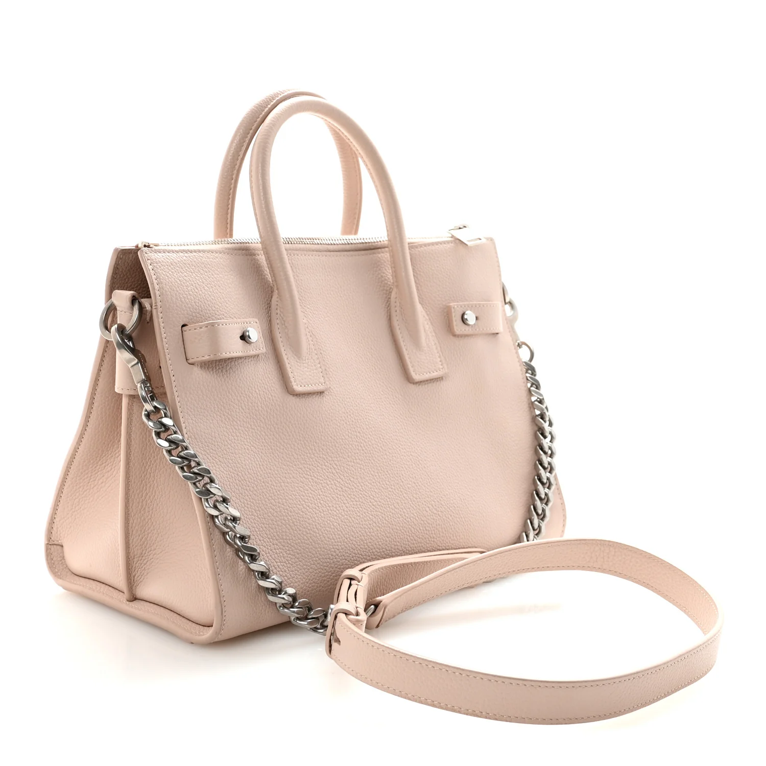 Grained Calfskin Baby Sac De Jour Souple Marble Pink - Image 3