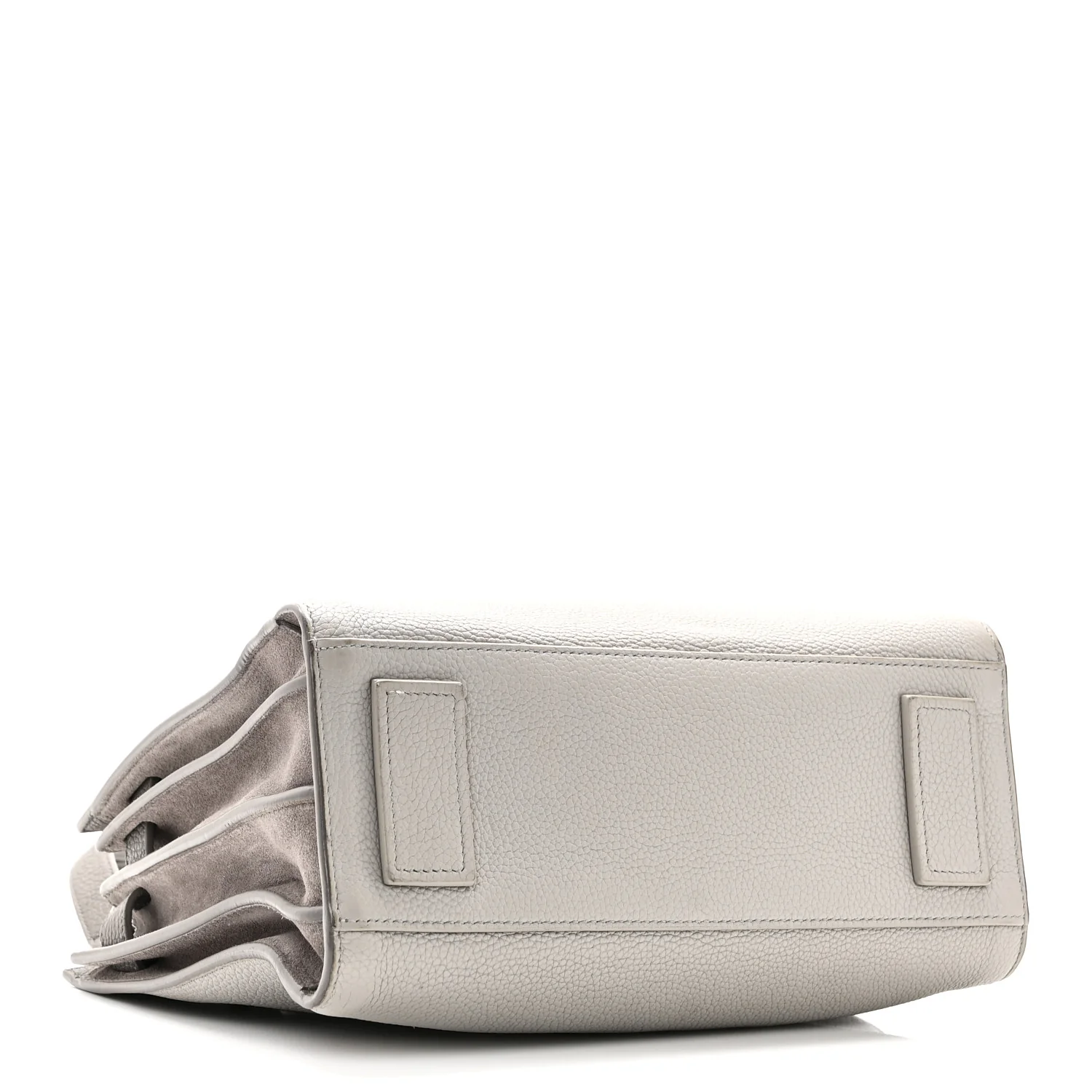 Grained Calfskin Bi-Color Baby Supple Sac De Jour Souris Fog - Image 4