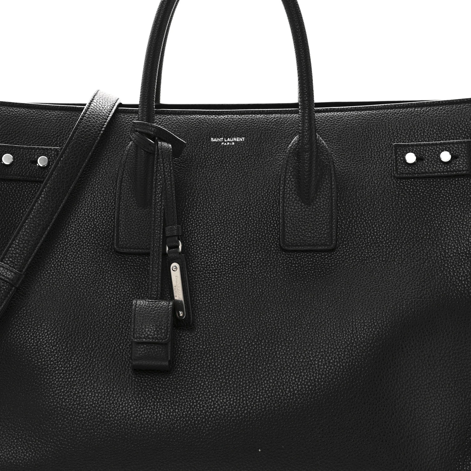 Grained Calfskin Large Souple Sac De Jour Black - Image 7