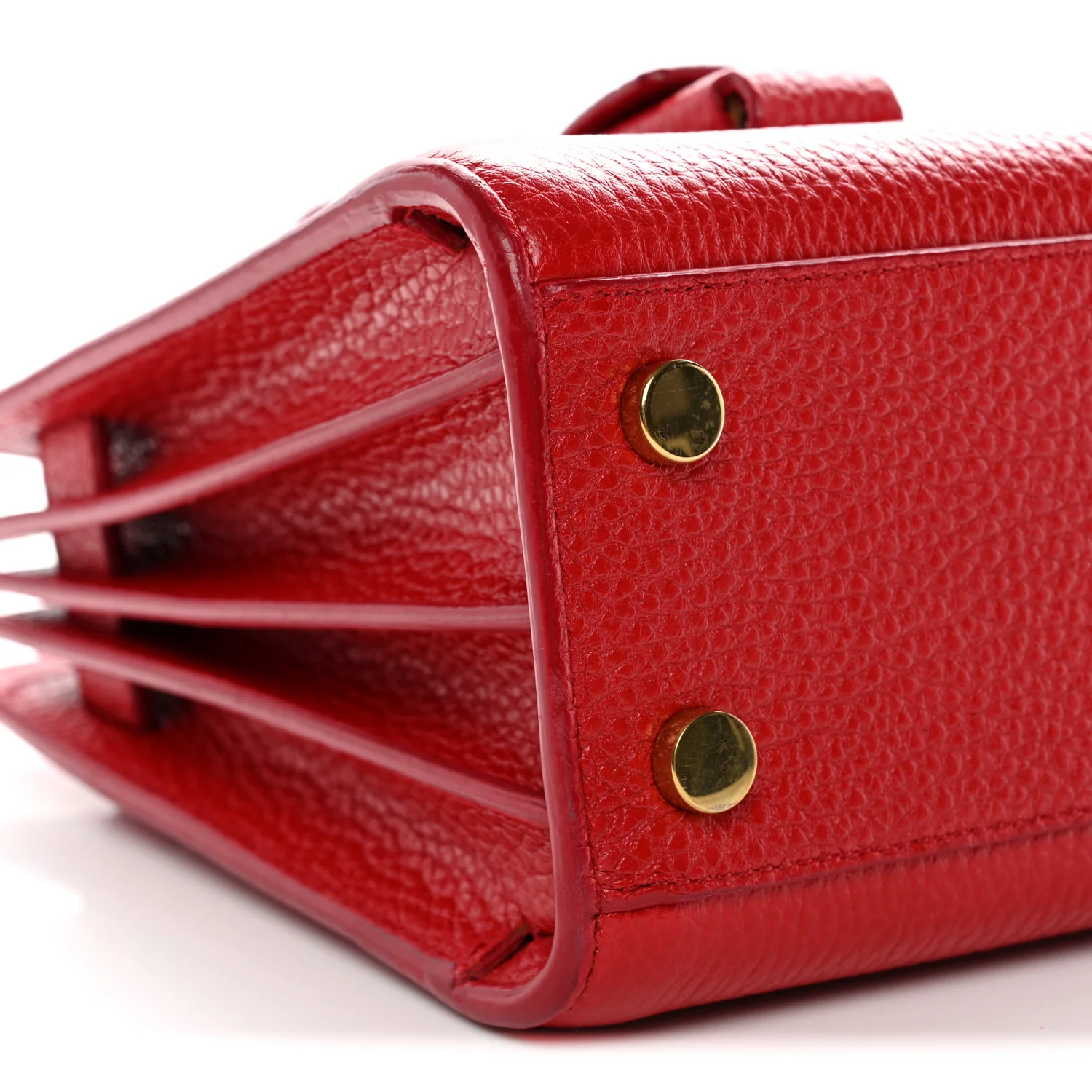 Grained Calfskin Nano Sac De Jour Souple Lipstick Red - Image 10