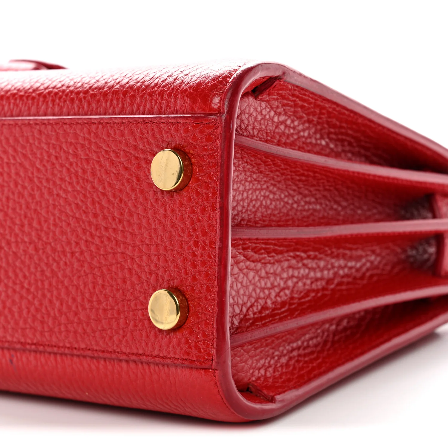 Grained Calfskin Nano Sac De Jour Souple Lipstick Red - Image 11