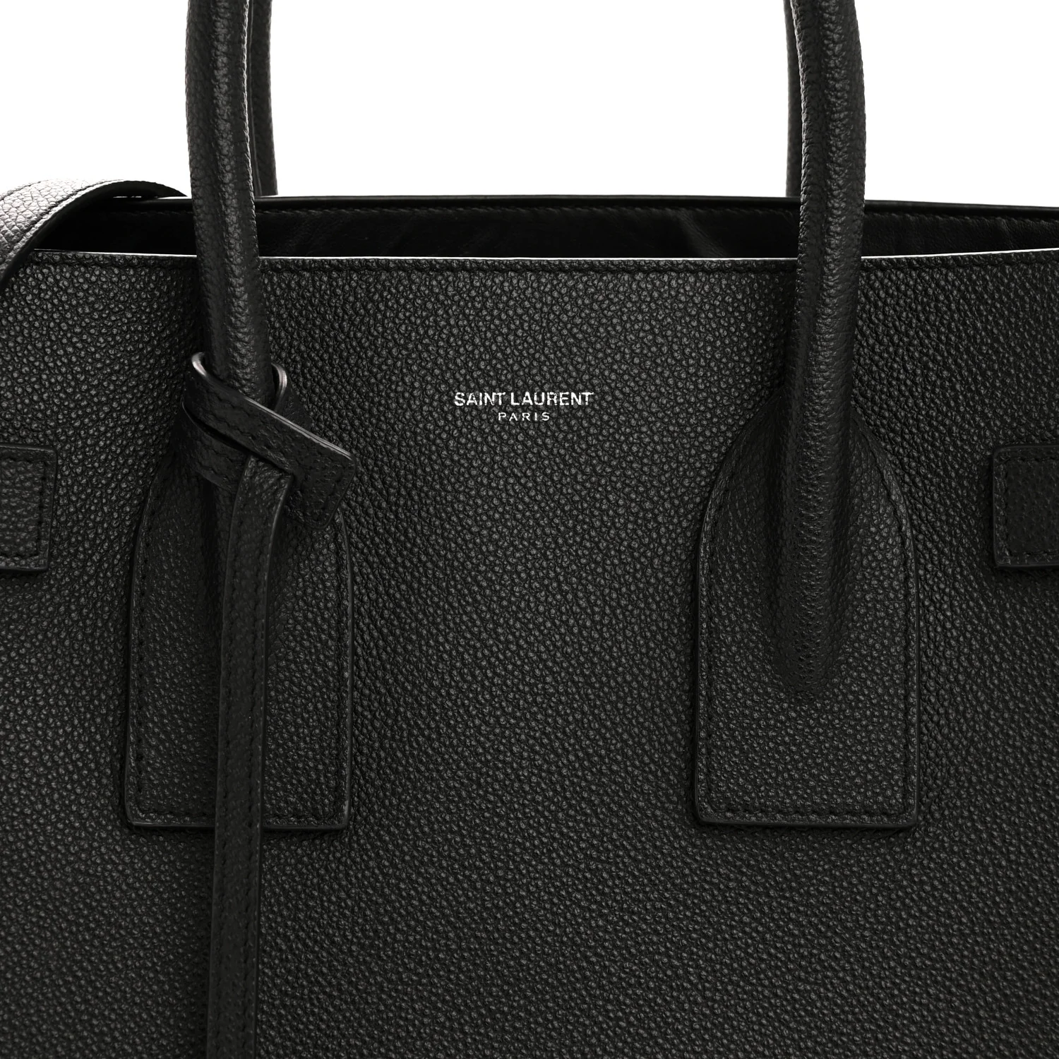 Grained Calfskin Small Sac De Jour Black - Image 8