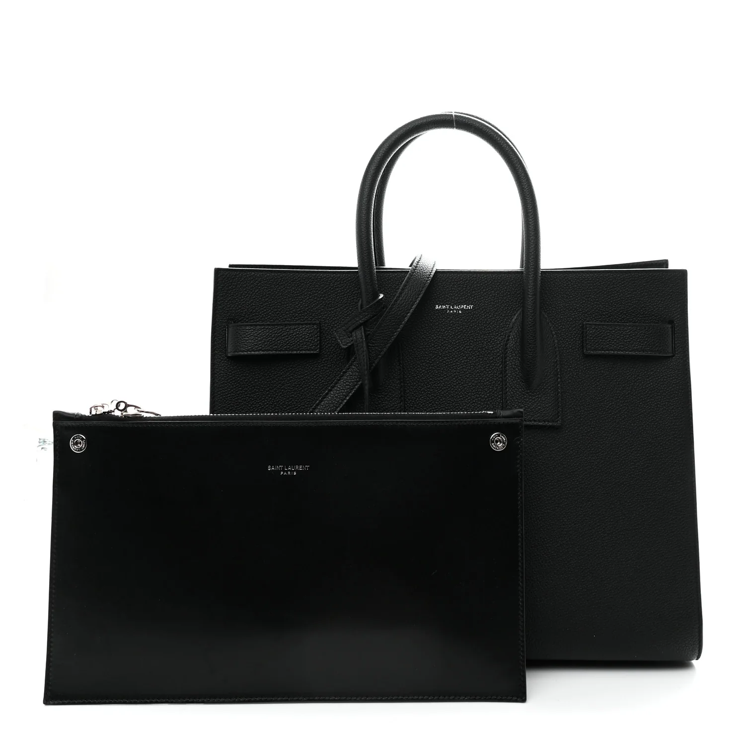 Grained Calfskin Small Sac De Jour Black - Image 4