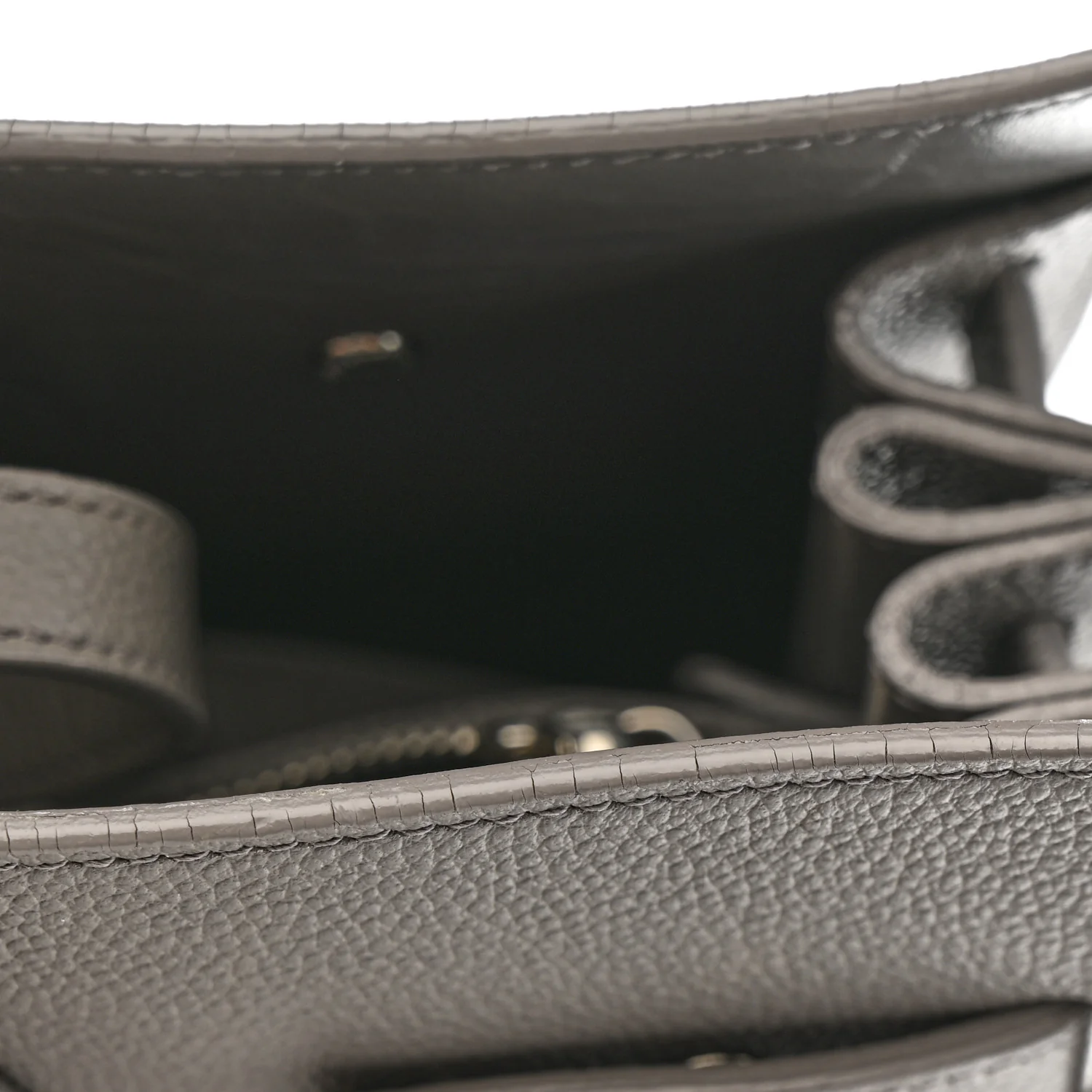 Grained Calfskin Small Sac De Jour Fog - Image 19