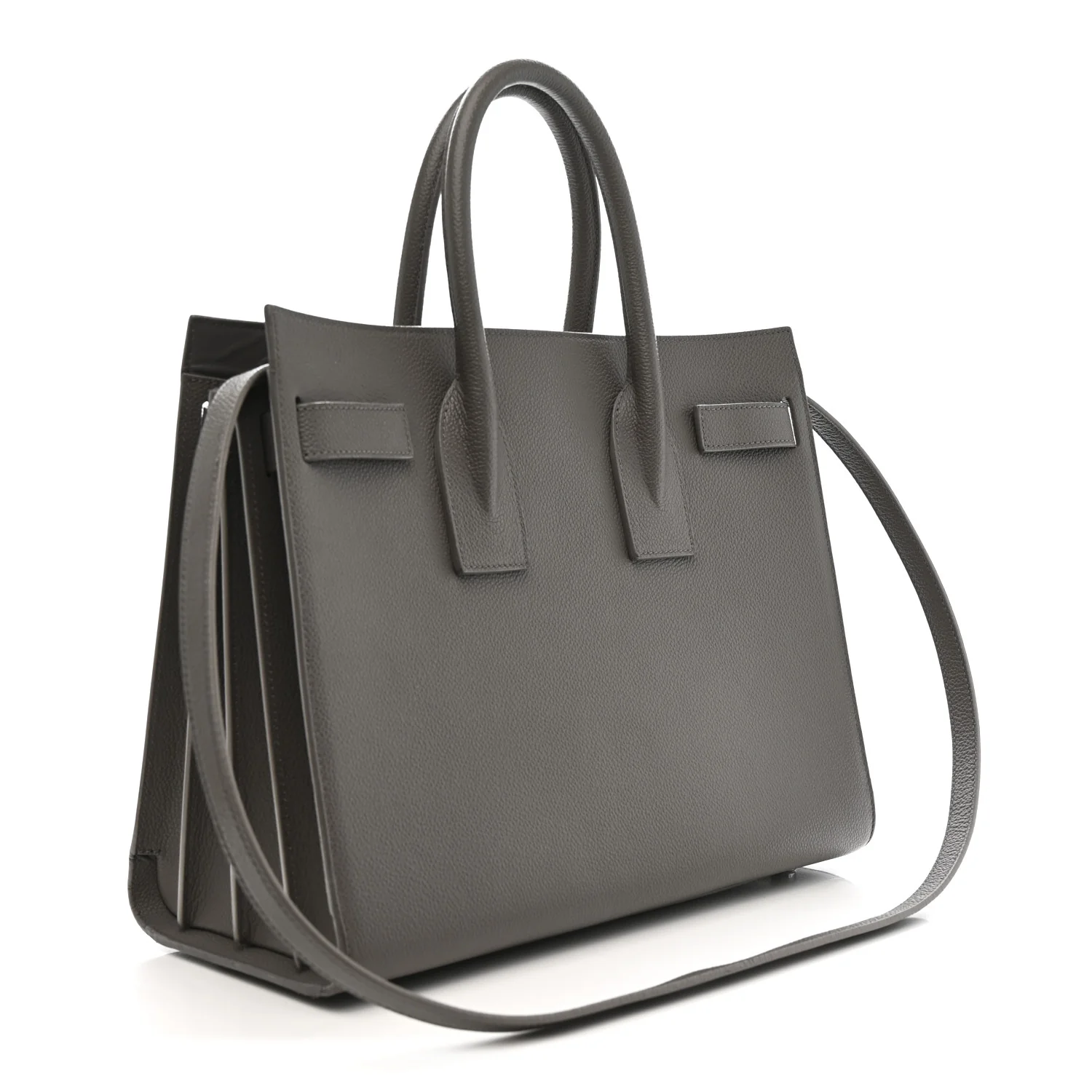 Grained Calfskin Small Sac De Jour Fog - Image 3