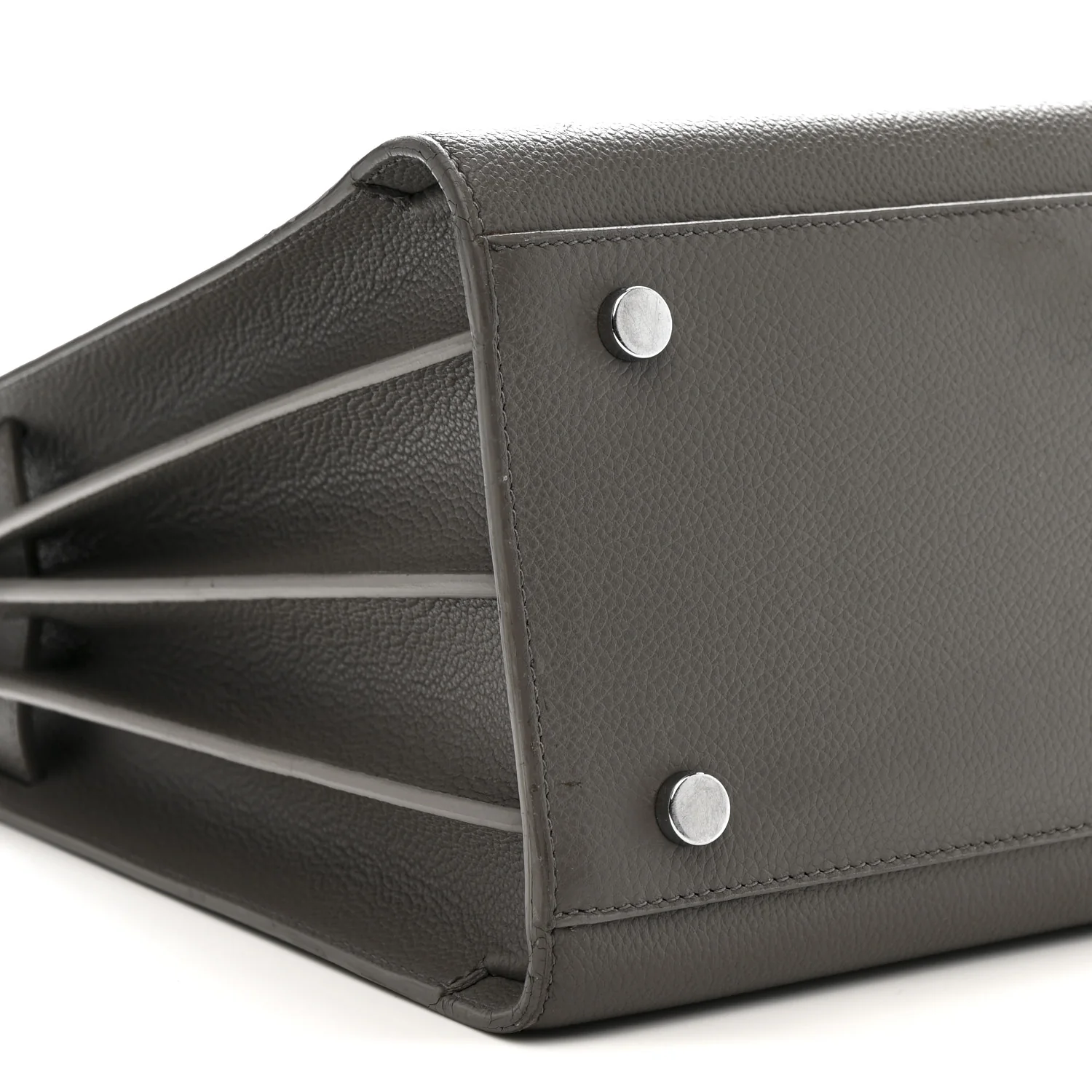 Grained Calfskin Small Sac De Jour Fog - Image 9