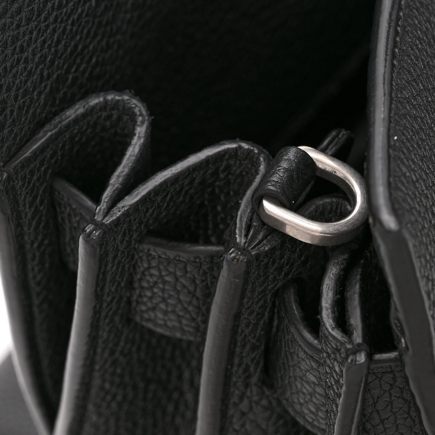 Grained Calfskin Small Supple Sac De Jour Black - Image 14