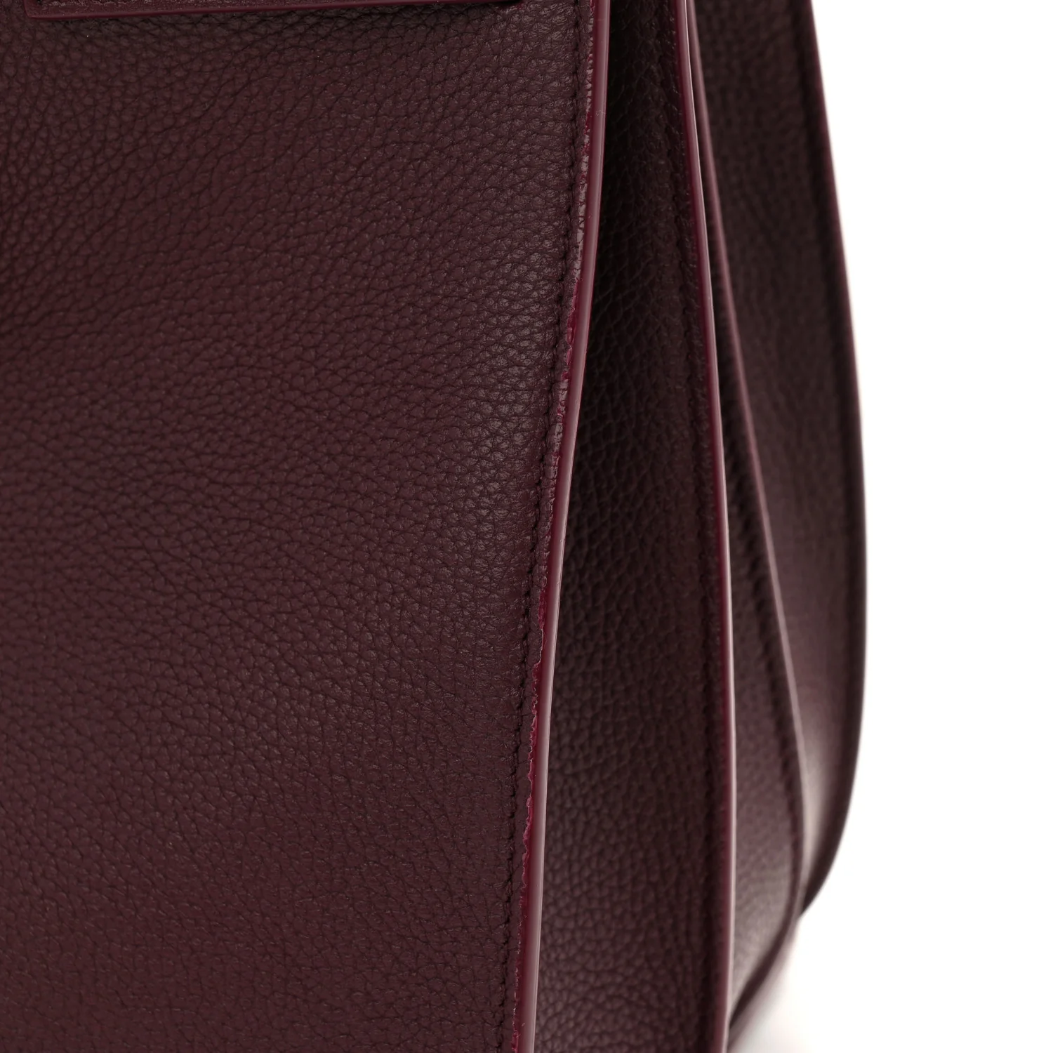 Grained Calfskin Small Supple Sac De Jour Rouge Cabernet - Image 13