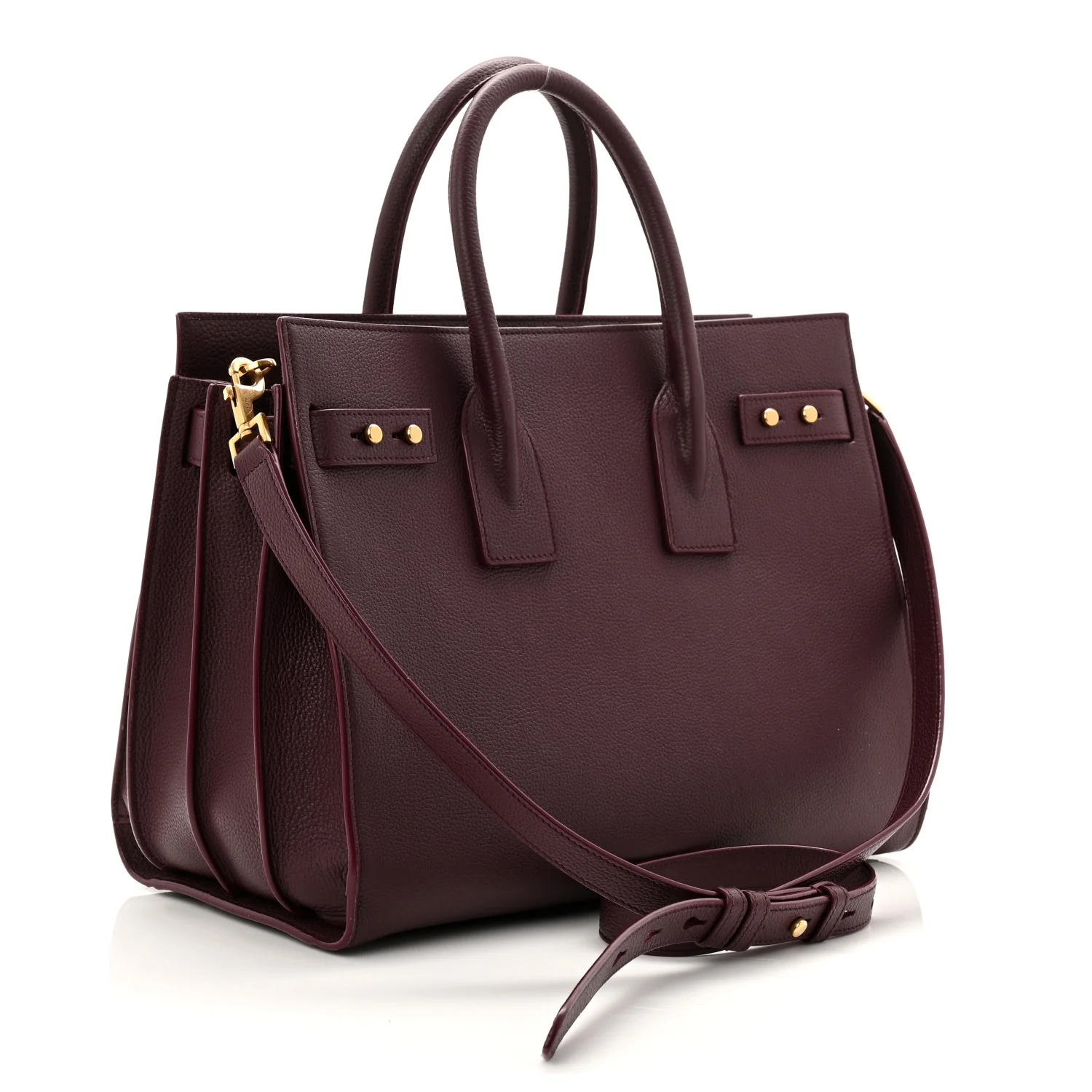 Grained Calfskin Small Supple Sac De Jour Rouge Cabernet - Image 3