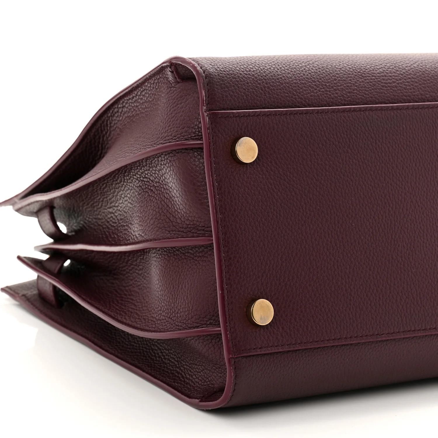 Grained Calfskin Small Supple Sac De Jour Rouge Cabernet - Image 9