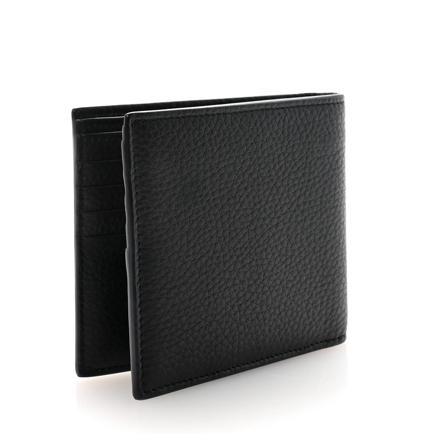 Grained Calfskin Tiny Cassandre East West Wallet Midnight Blue - Image 3