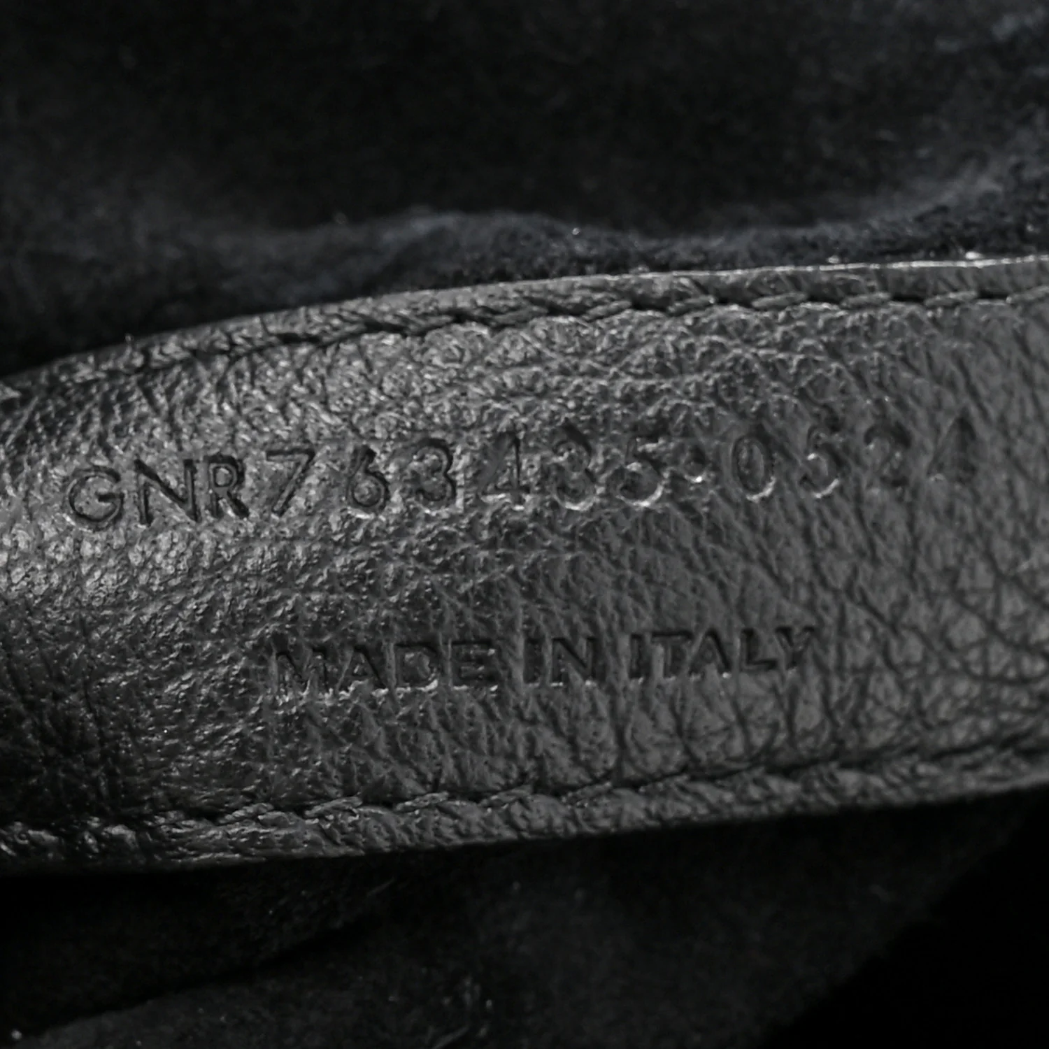 Grained Deerskin Bea Tote Black - Image 7