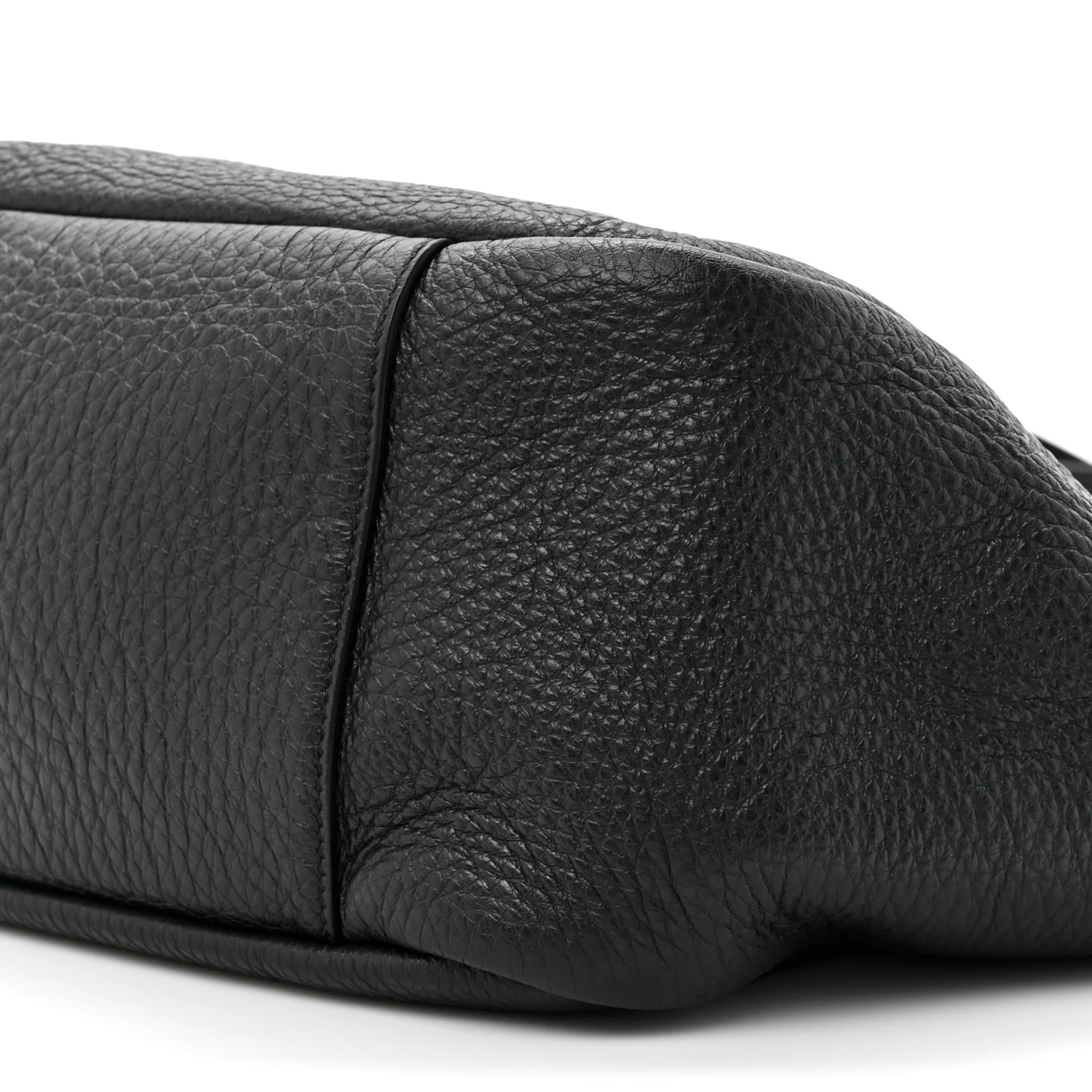 Grained Deerskin Bea Tote Black - Image 9