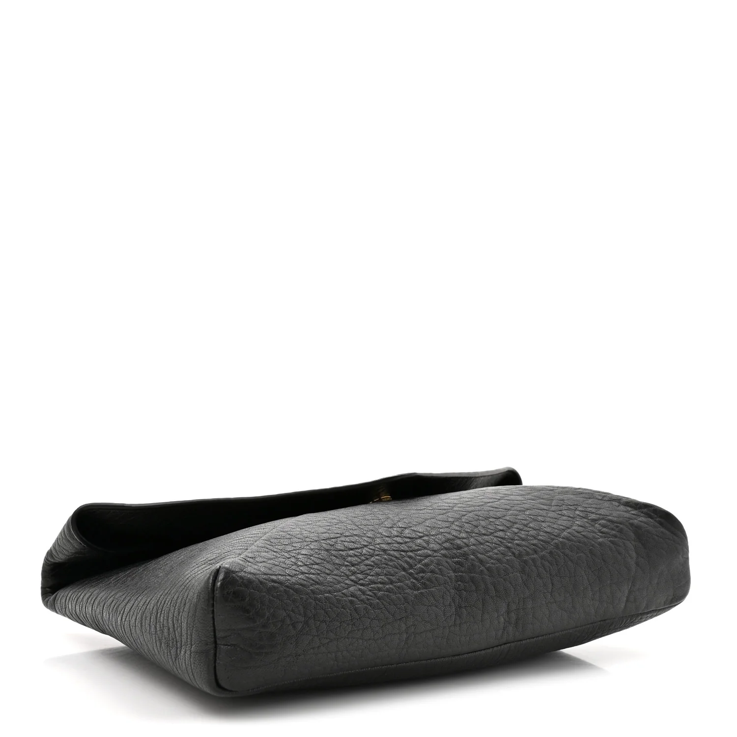 Grained Lambskin Cassandre Envelope Pouch Black - Image 4