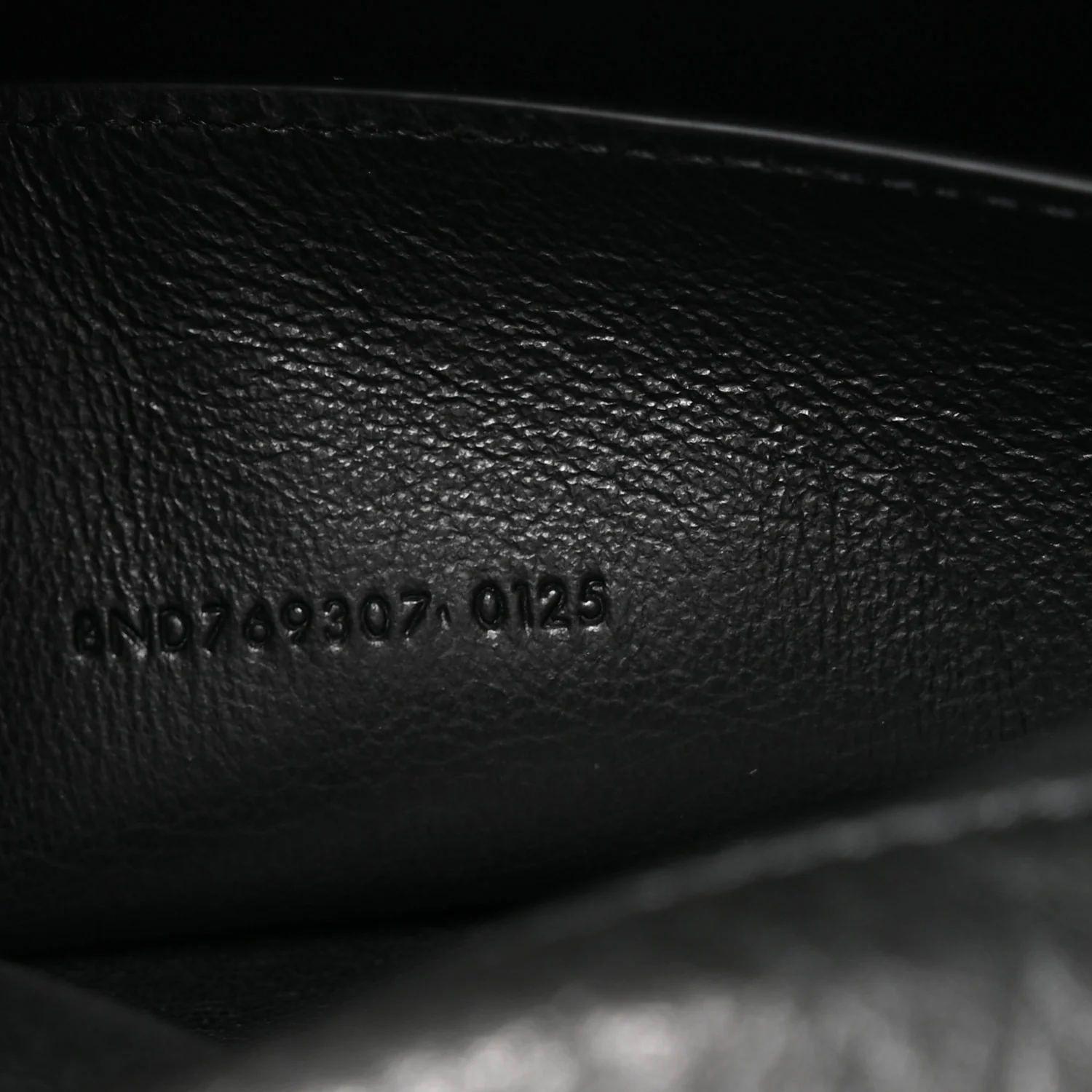 Grained Lambskin Cassandre Envelope Pouch Black - Image 7