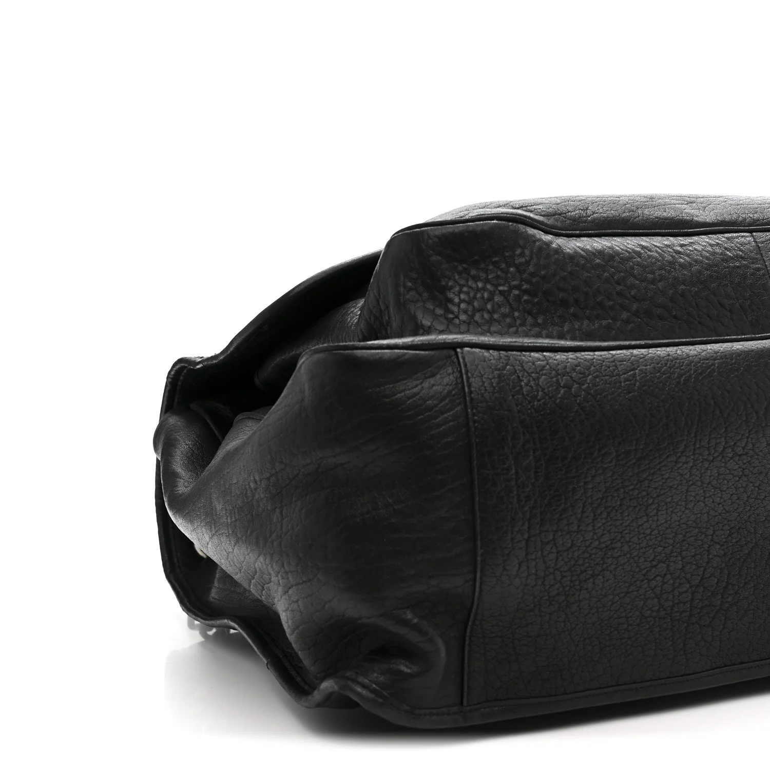 Grained Lambskin Monogram Oversized Niki Chain Satchel Black - Image 11
