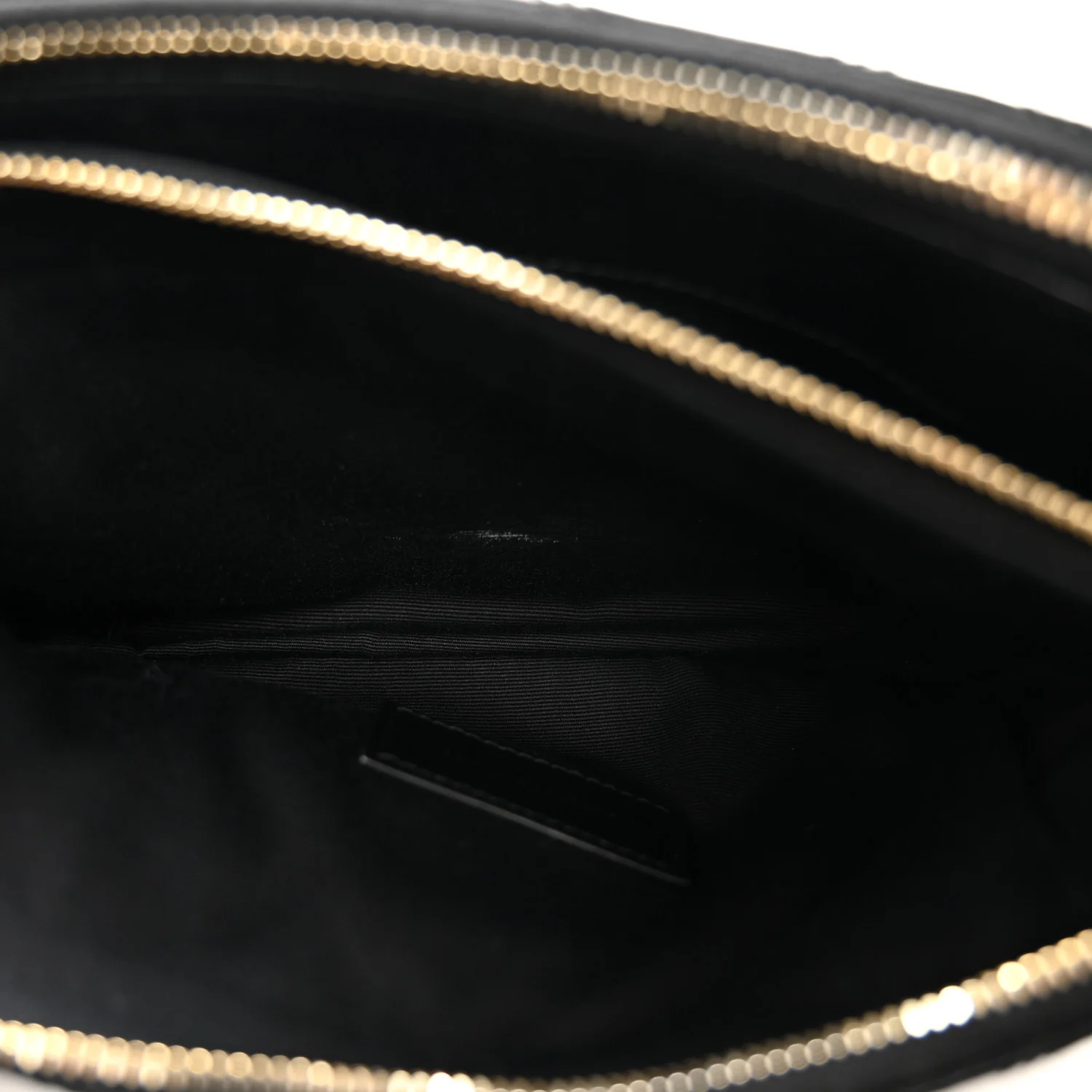 Grained Lambskin Quilted Mini Becky Double Zip Bag Black - Image 6