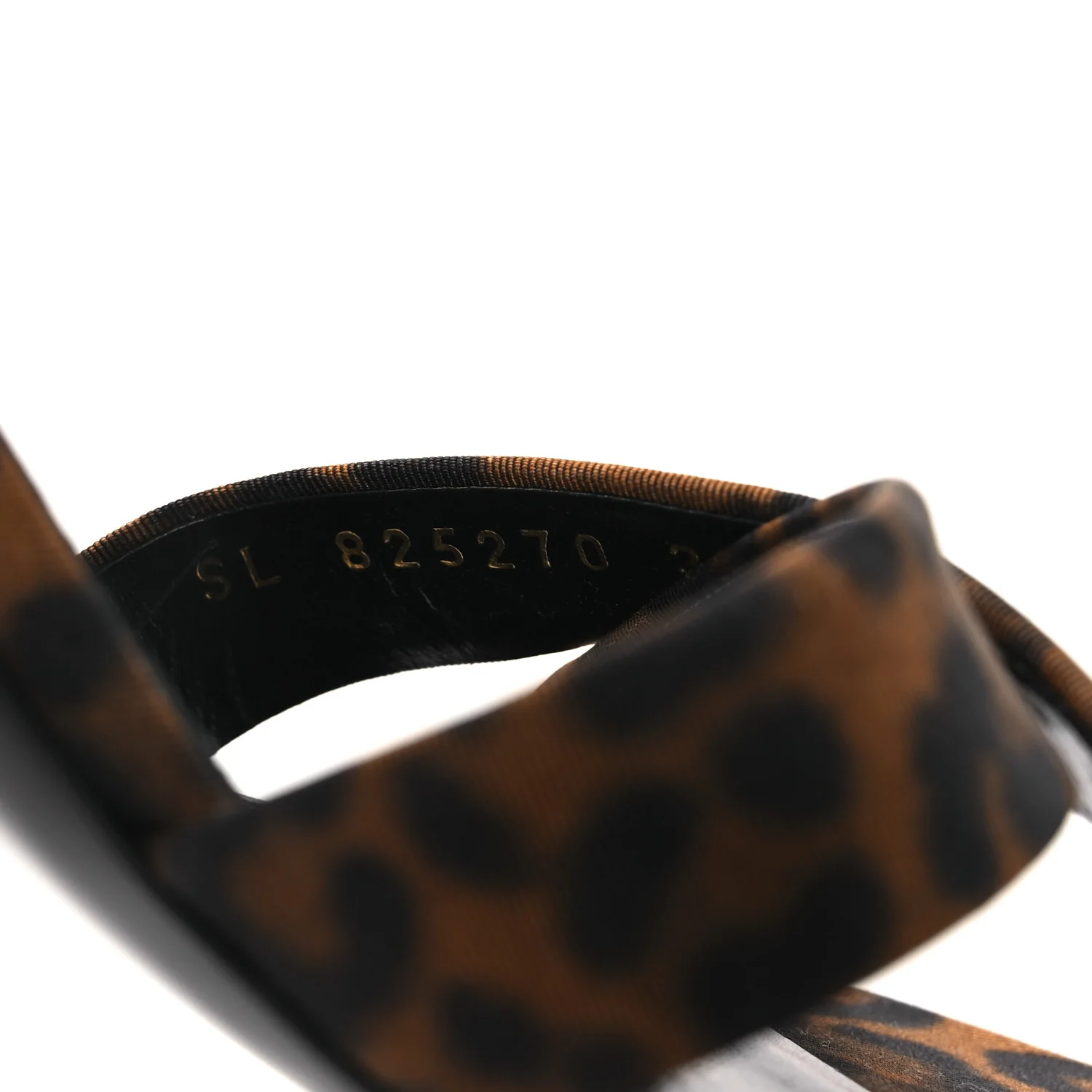 Grossgrain Leopard Print Jill Mules 37.5 Brown - Image 10