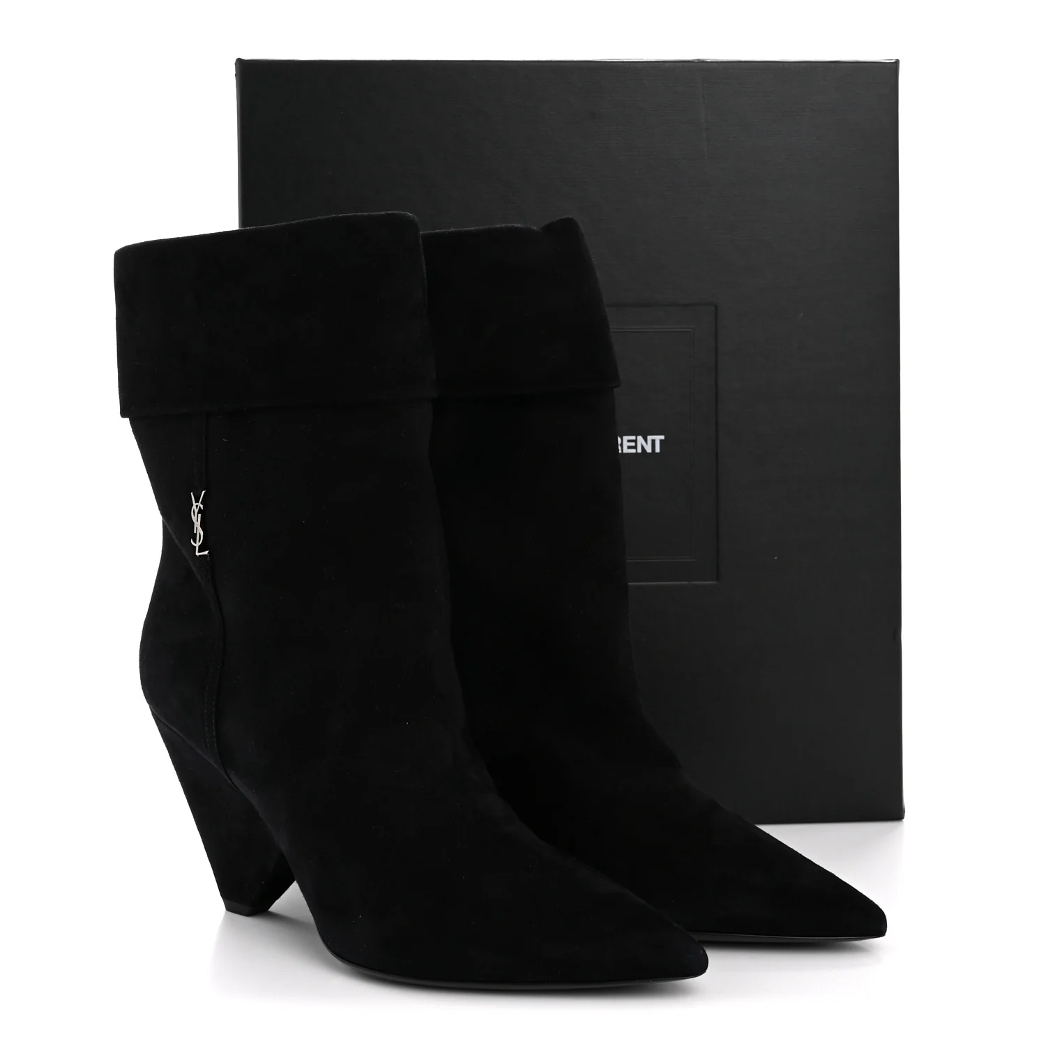 Kid Scamosciato Niki 85 Wedge Booties 39.5 Black - Image 10
