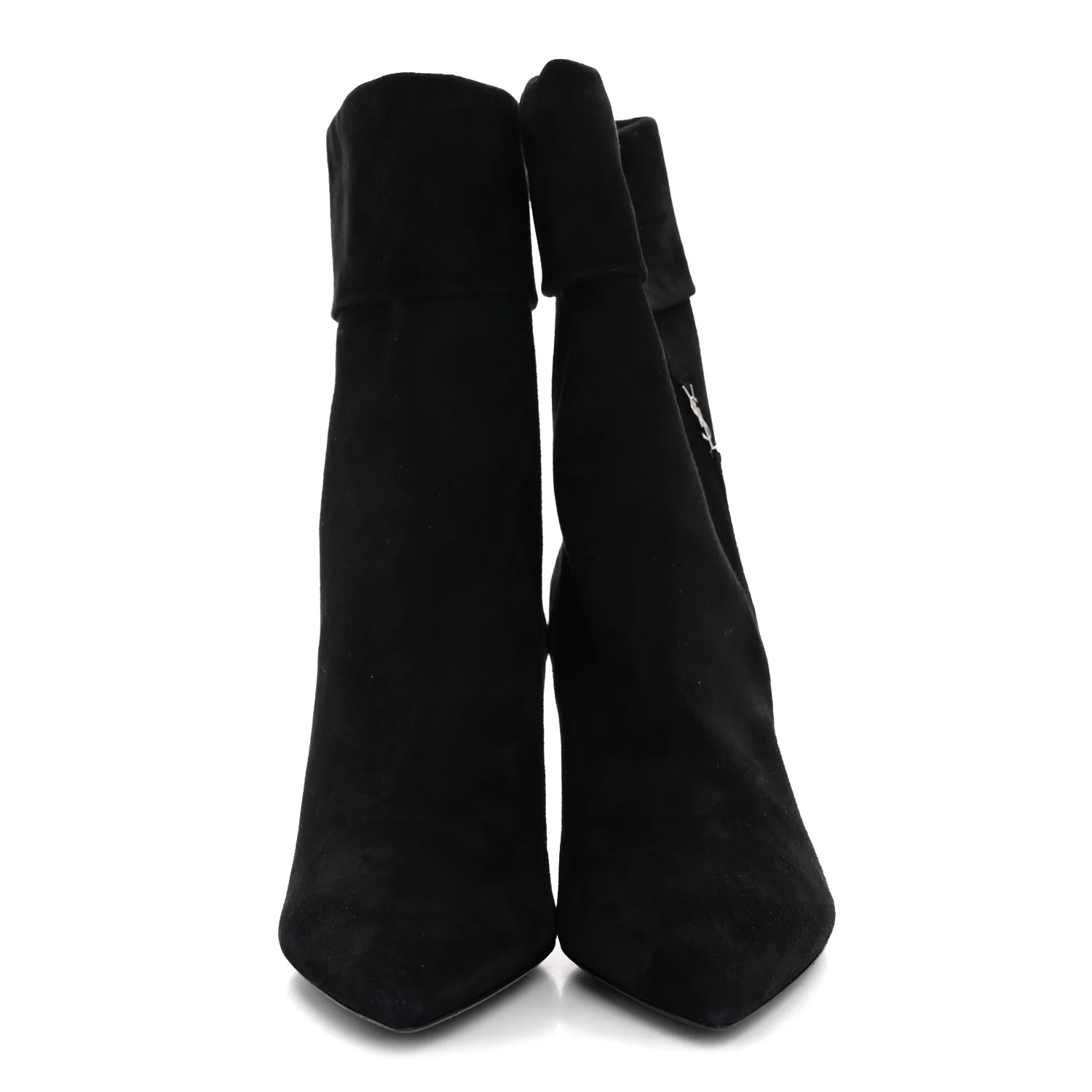 Kid Scamosciato Niki 85 Wedge Booties 39.5 Black - Image 3