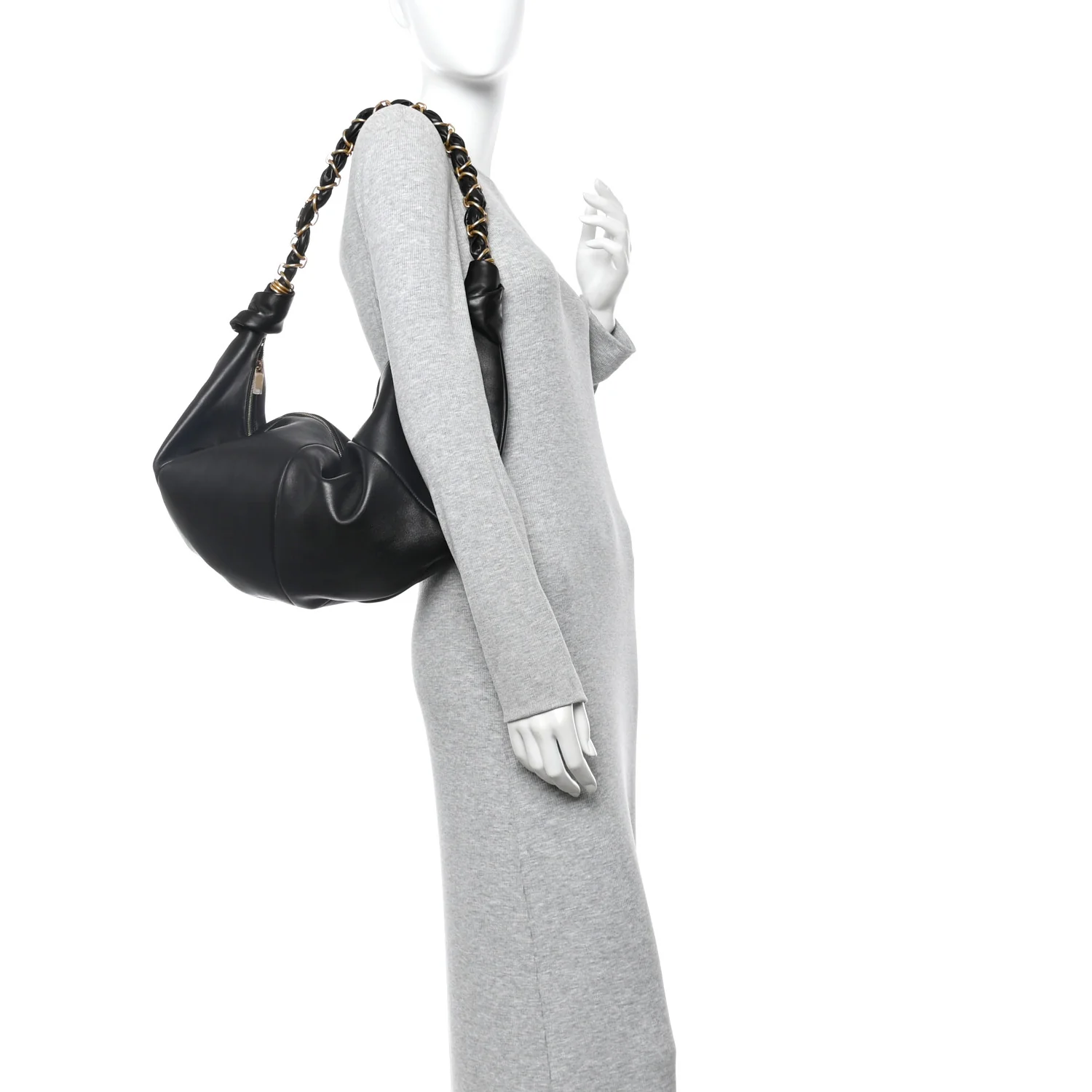 Lambskin Amalia Hobo Black - Image 2