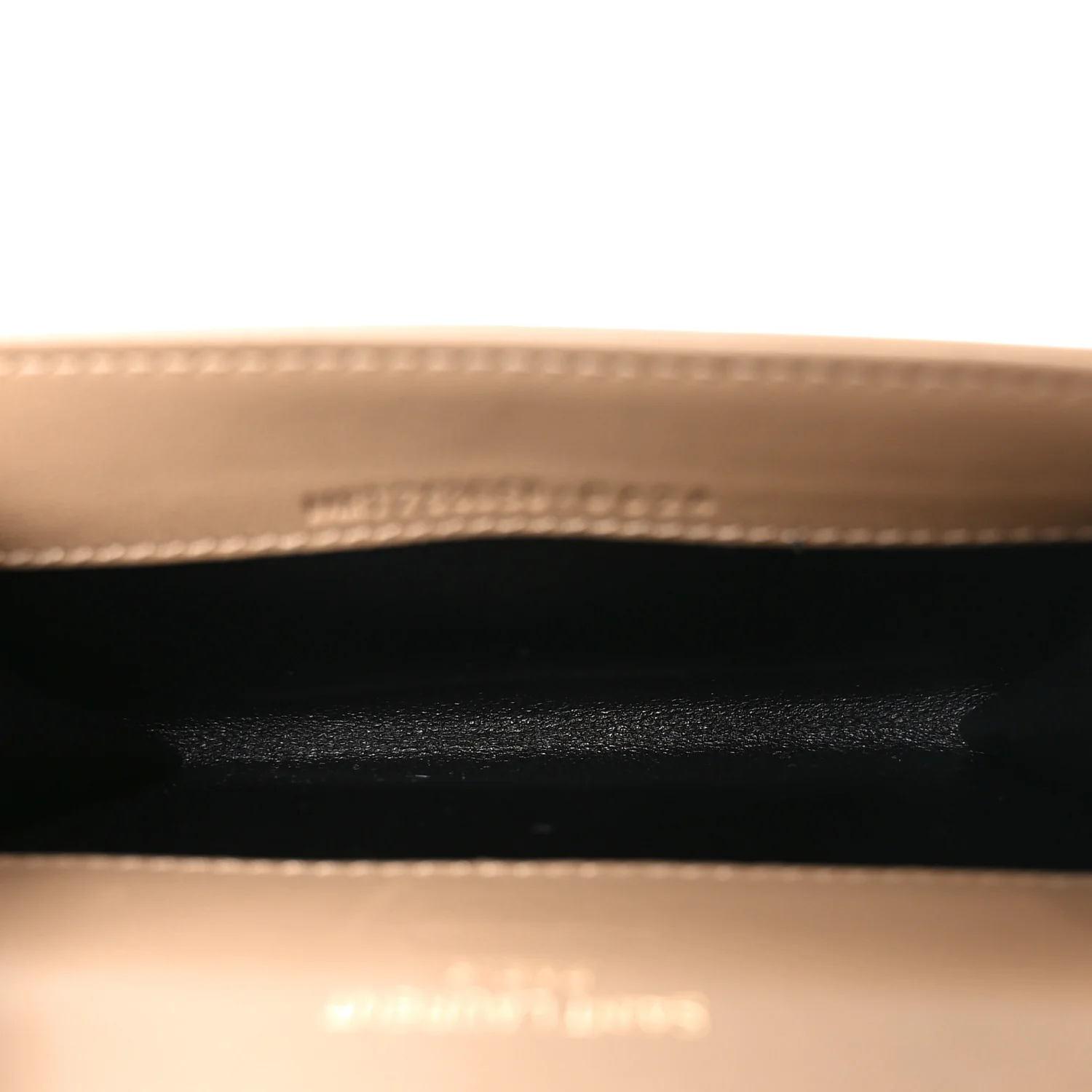 Lambskin Carre Quilted Cassandre Compact Envelope Card Case Dark Toffee - Image 5