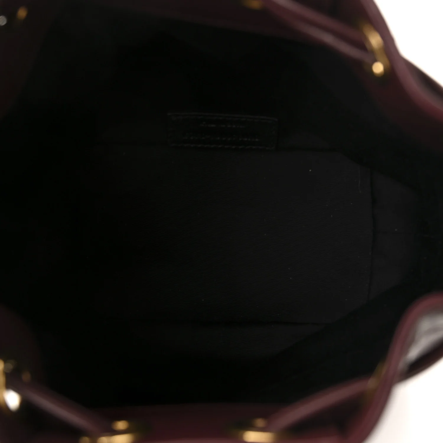 Lambskin Carre Quilted Cassandre Small Bucket Bag Hot Wine - Image 5