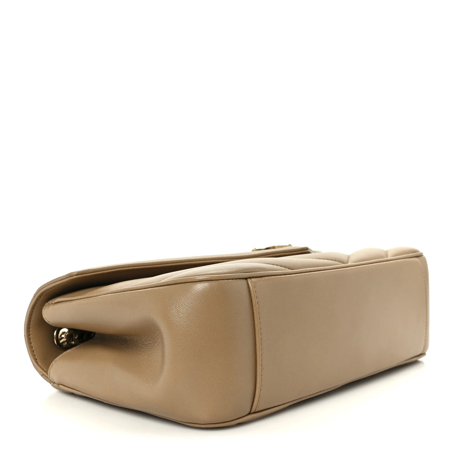 Lambskin Chevron Quilted Medium LouLou Natural Tan - Image 6