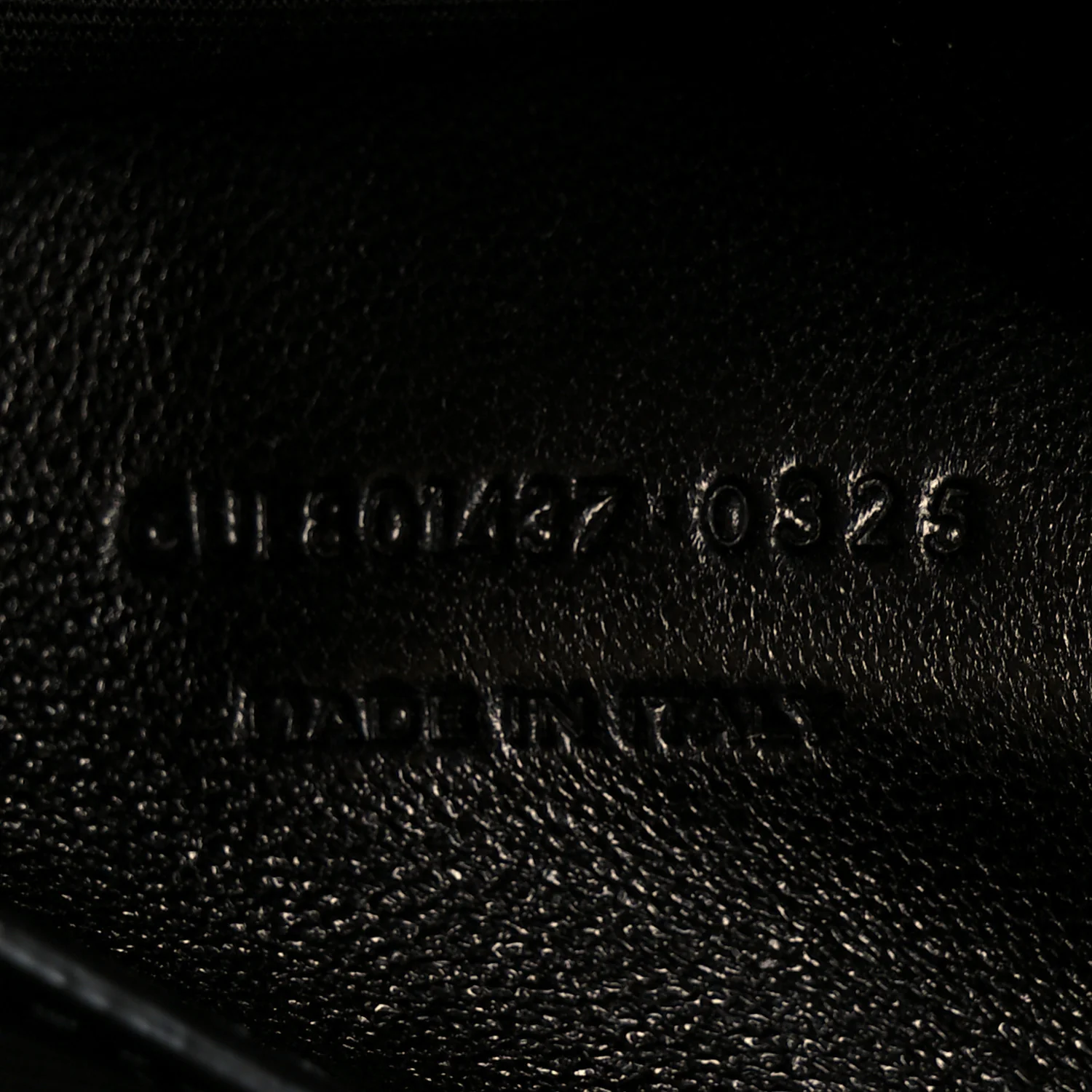 Lambskin Chevron Quilted Small LouLou Black - Image 9