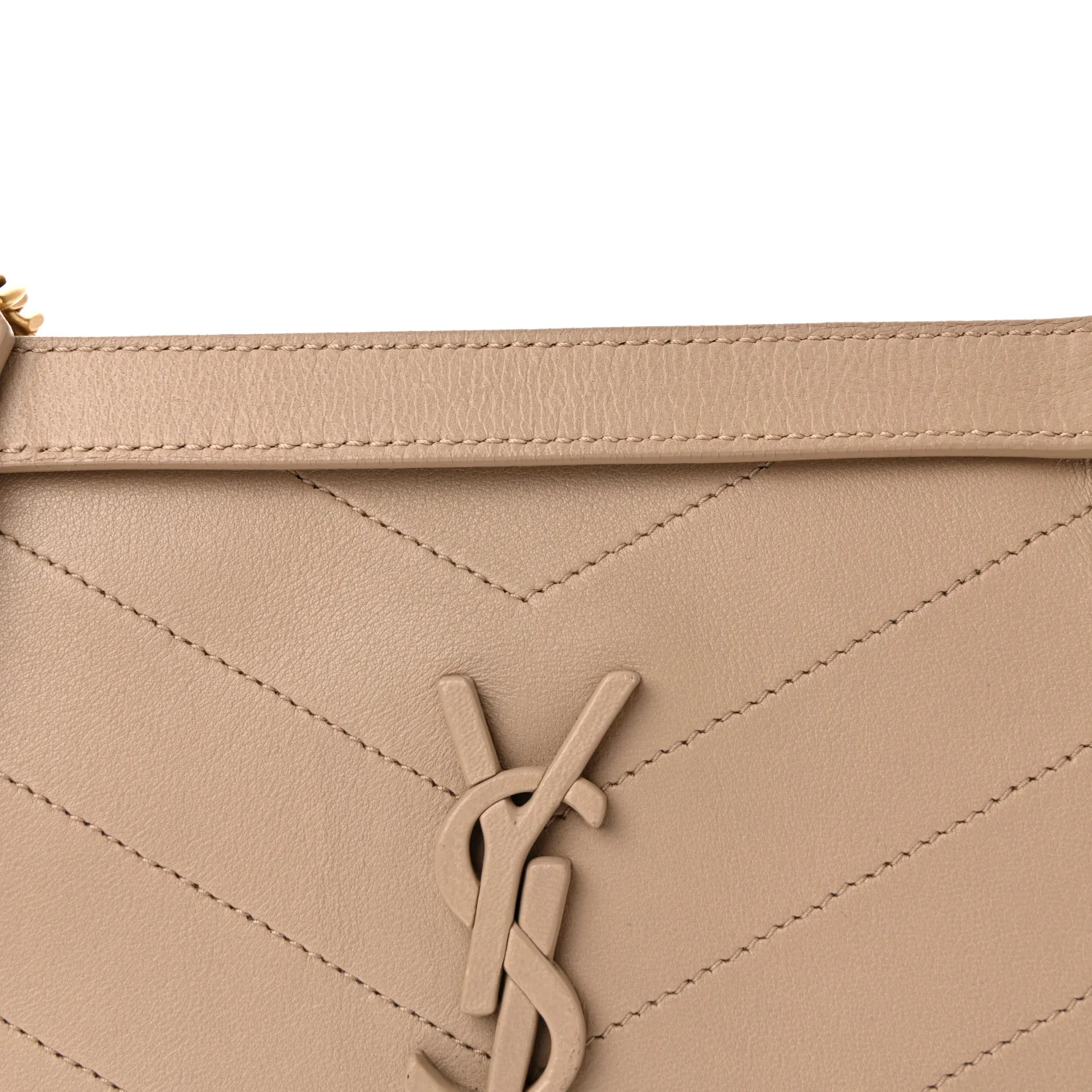 Lambskin Matelasse Monogram Baby Niki Chain Satchel Dark Beige - Image 7