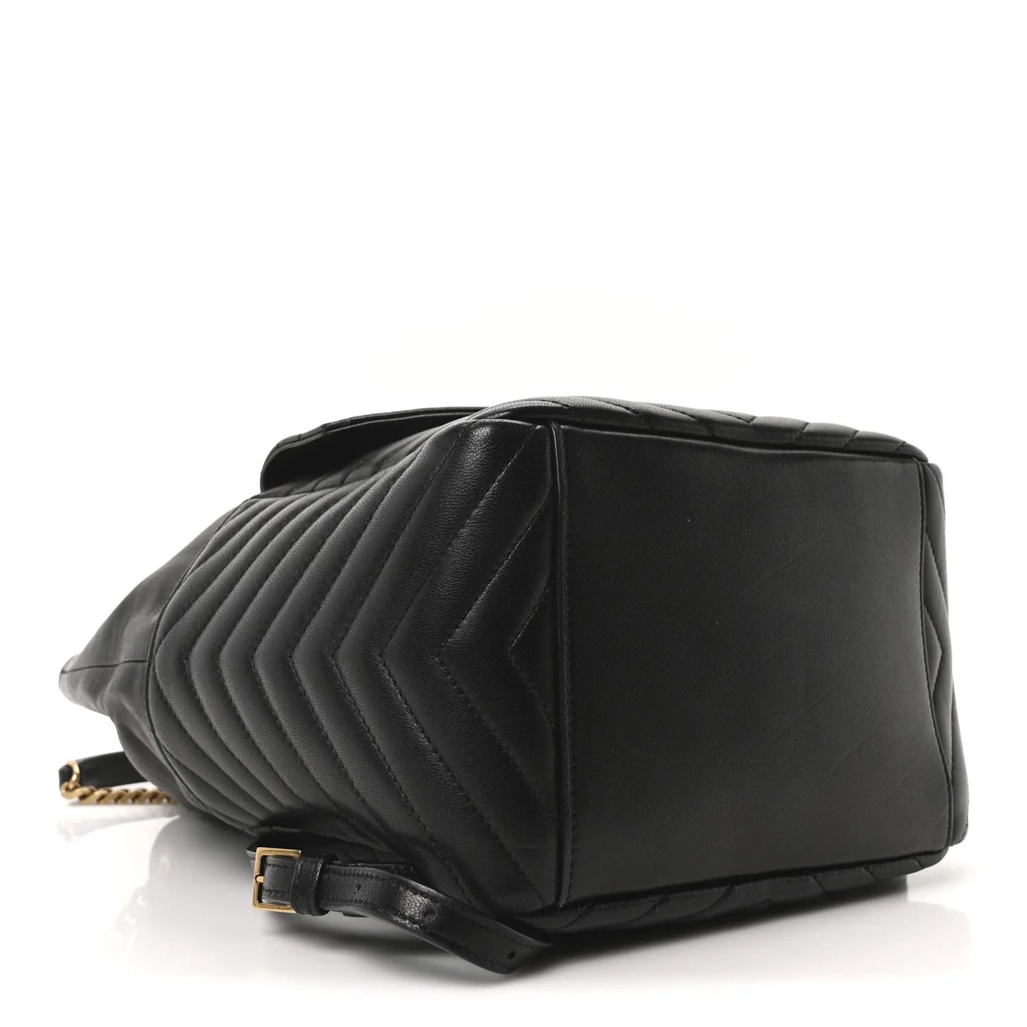 Lambskin Matelasse Monogram Joe Backpack Black - Image 4