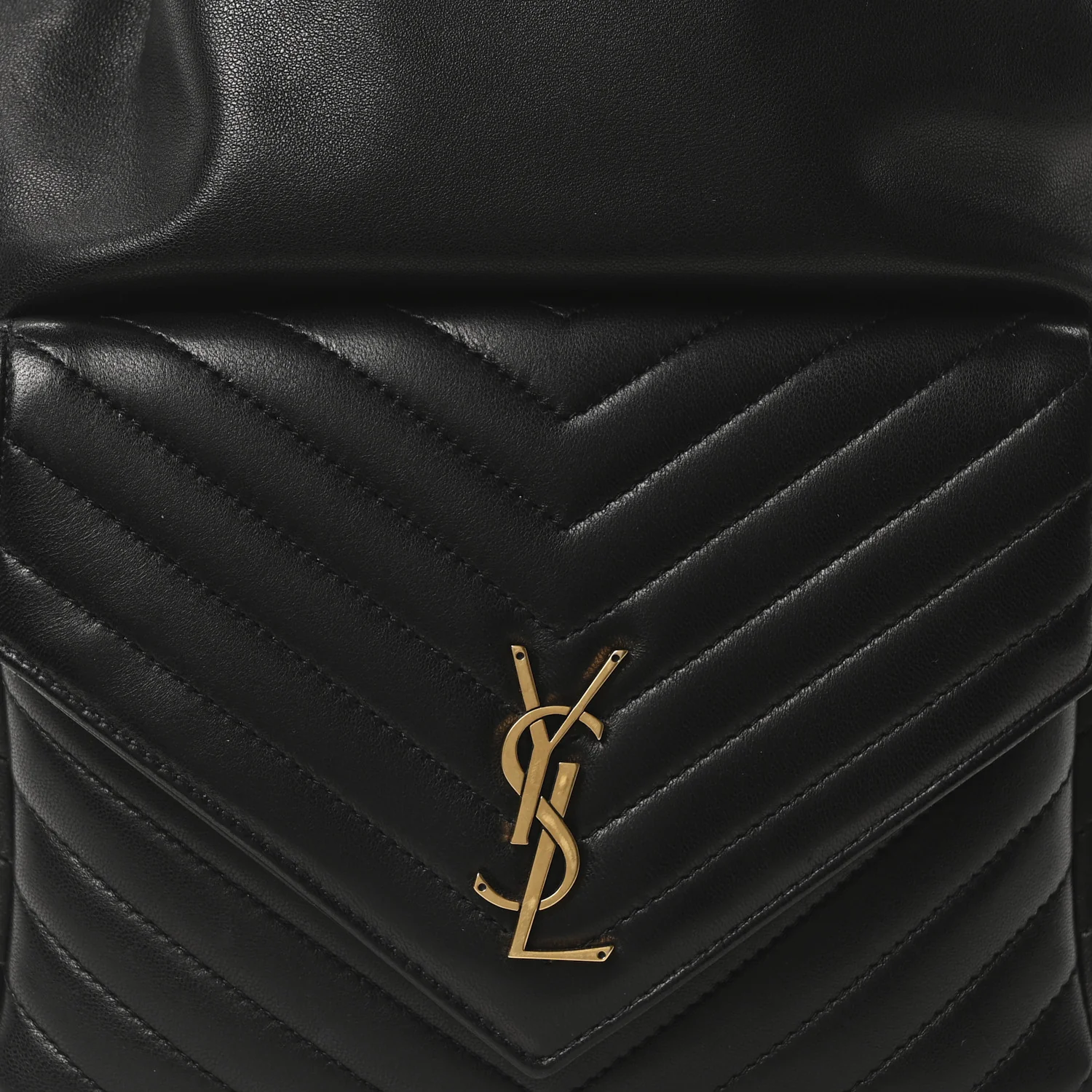 Lambskin Matelasse Monogram Joe Backpack Black - Image 8