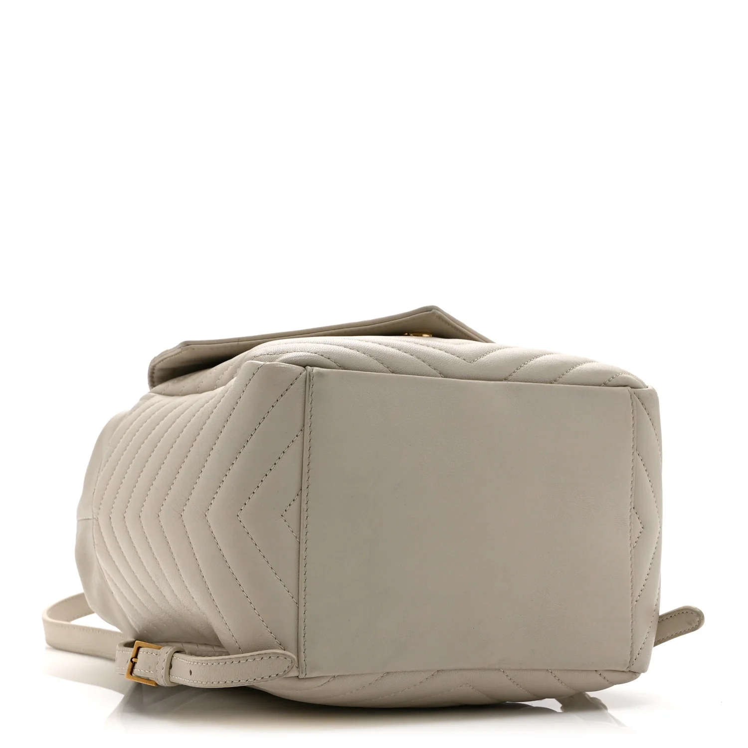 Lambskin Matelasse Monogram Joe Backpack Cream - Image 4