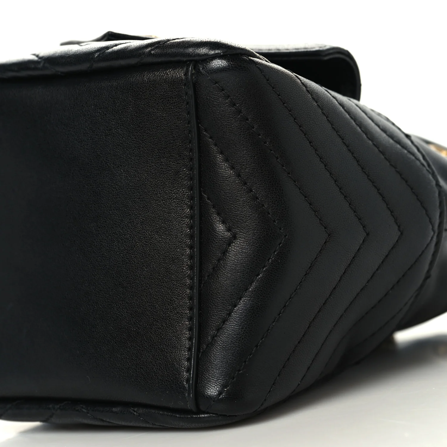 Lambskin Matelasse Monogram Joe Nano Bucket Bag Black - Image 10