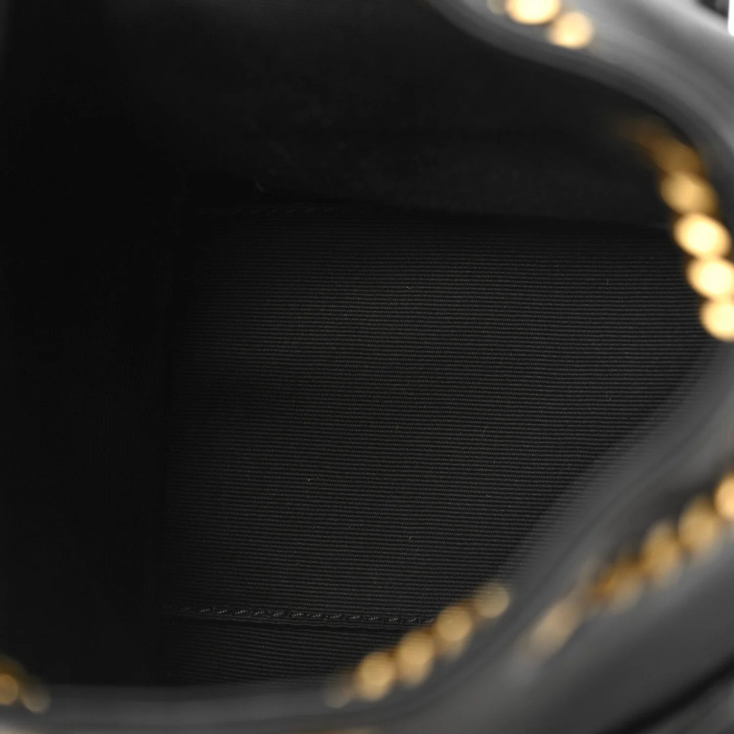 Lambskin Matelasse Monogram Joe Nano Bucket Bag Black - Image 5