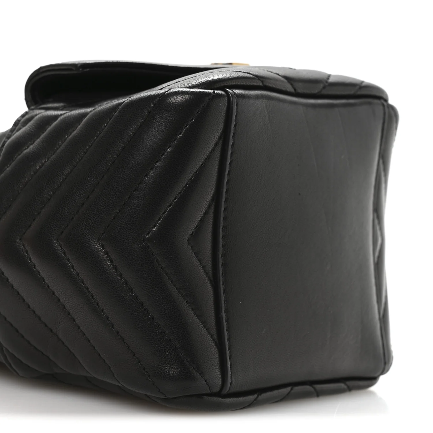 Lambskin Matelasse Monogram Joe Nano Bucket Bag Black - Image 17