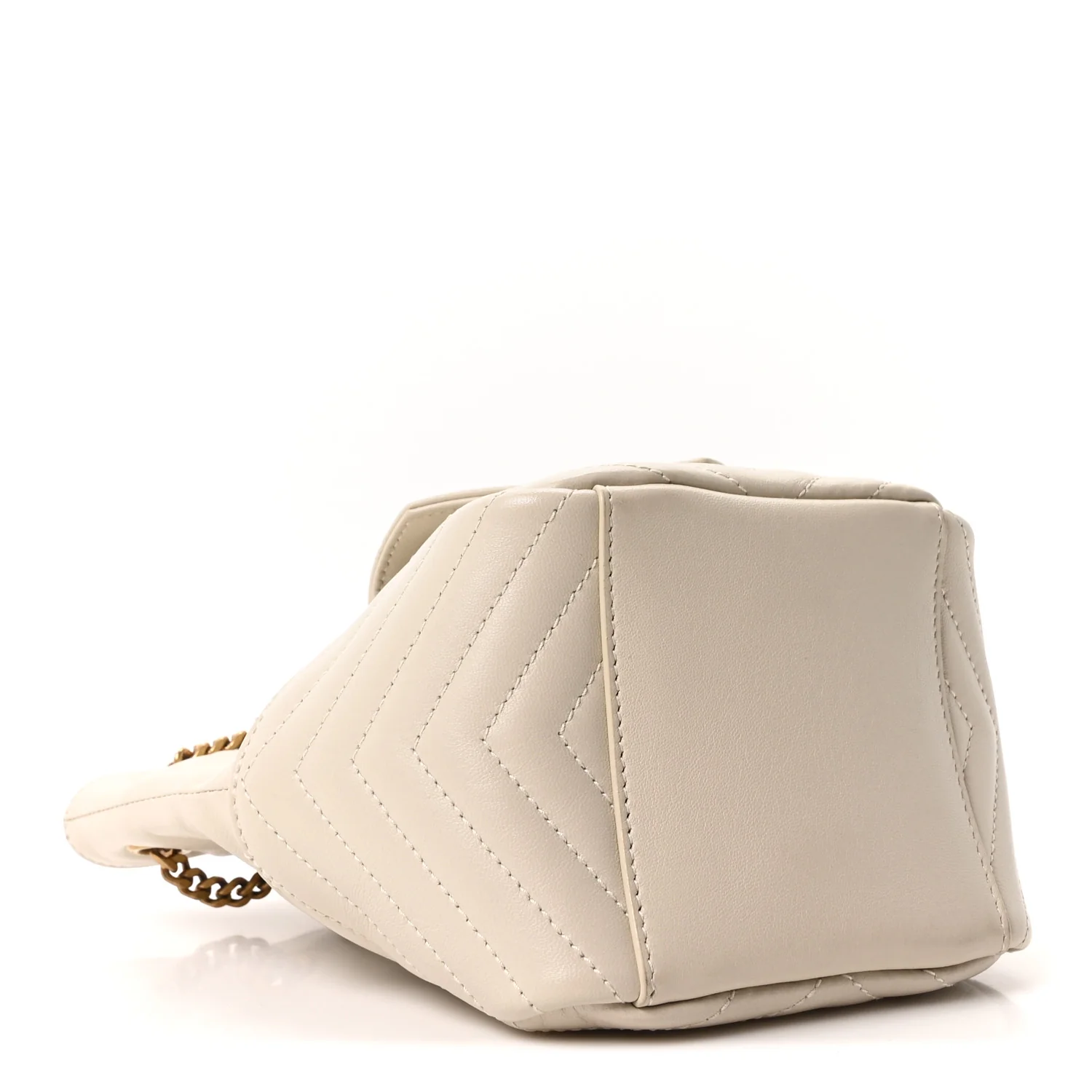 Lambskin Matelasse Monogram Joe Nano Bucket Bag Crema Soft - Image 4