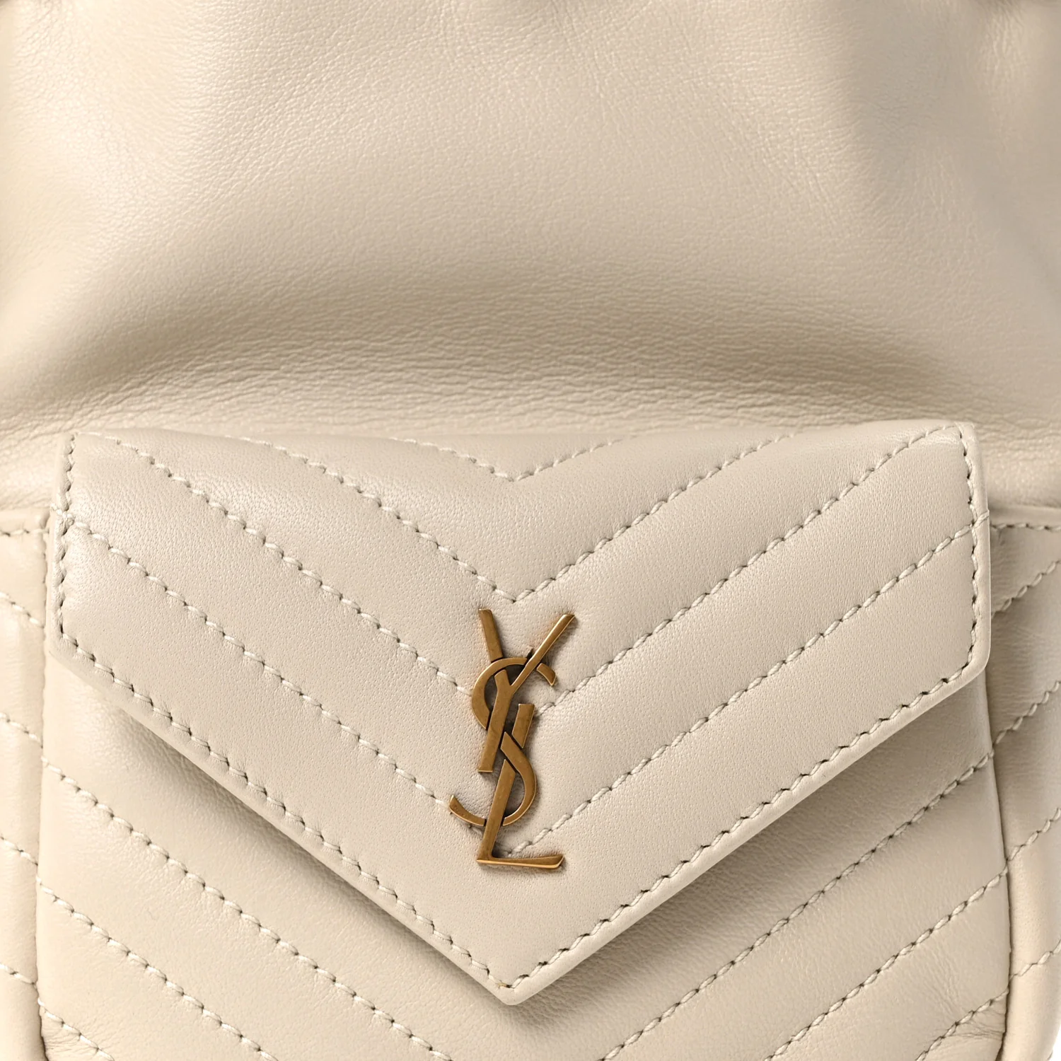 Lambskin Matelasse Monogram Joe Nano Bucket Bag Crema Soft - Image 8