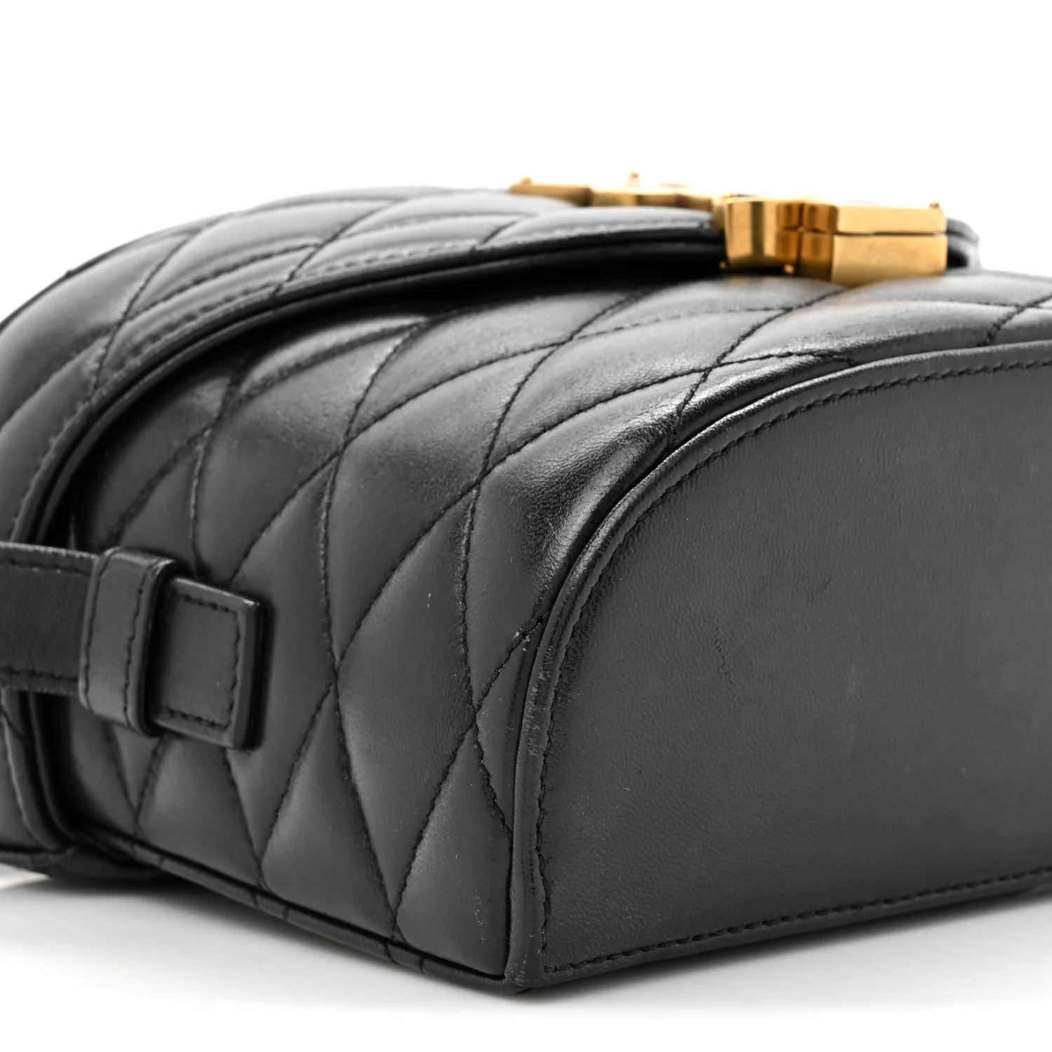 Lambskin Matelasse Monogram June Box Bag Black - Image 10