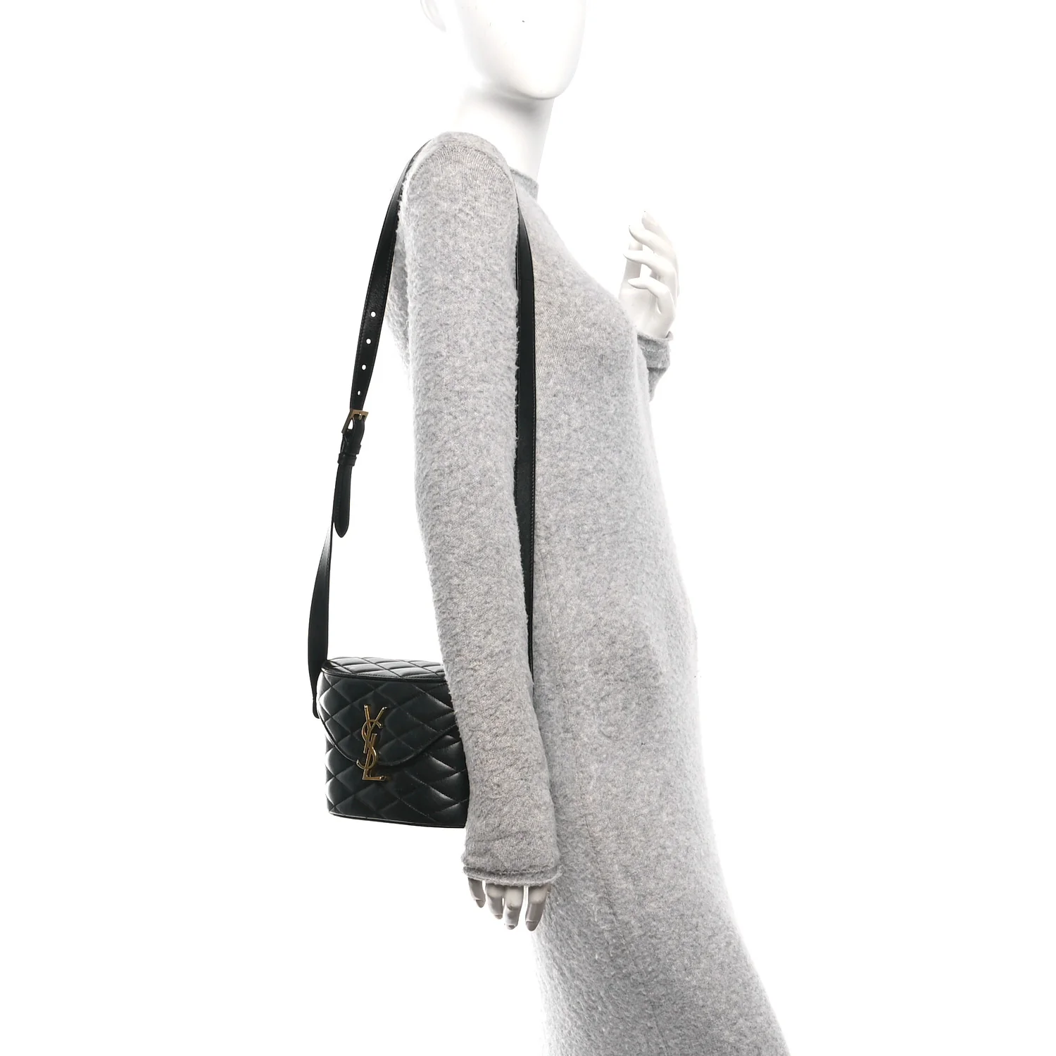 Lambskin Matelasse Monogram June Box Bag Black - Image 2