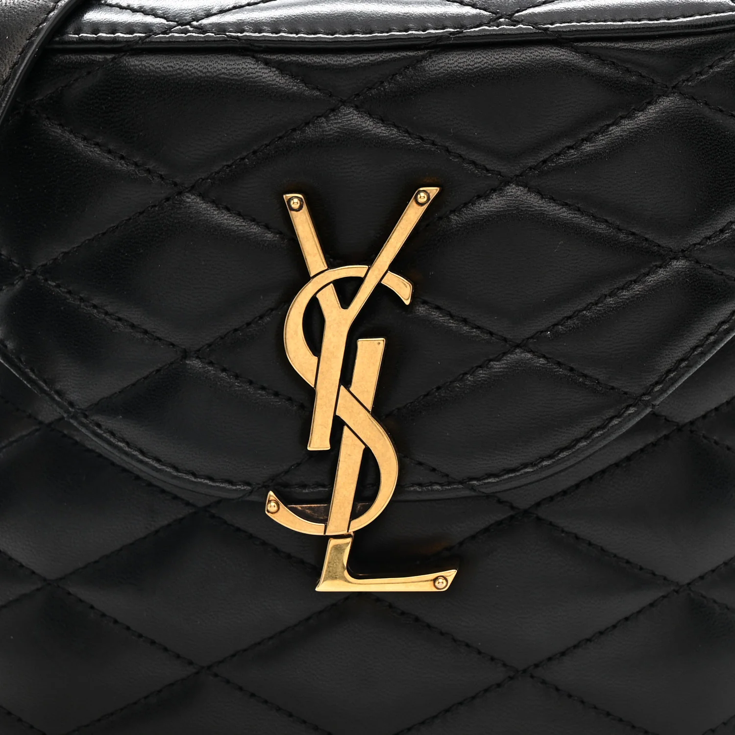 Lambskin Matelasse Monogram June Box Bag Black - Image 7