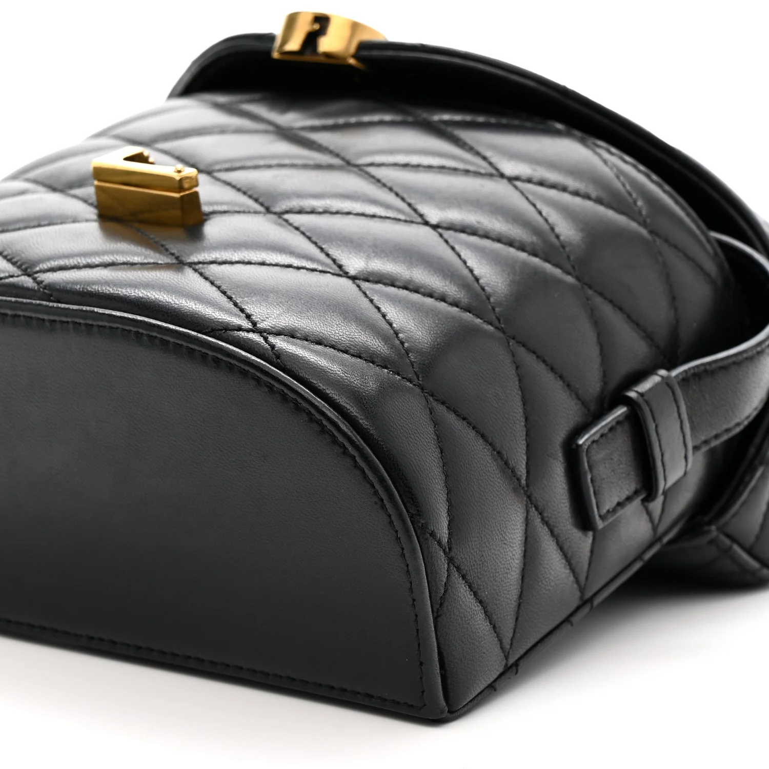 Lambskin Matelasse Monogram June Box Bag Black - Image 9